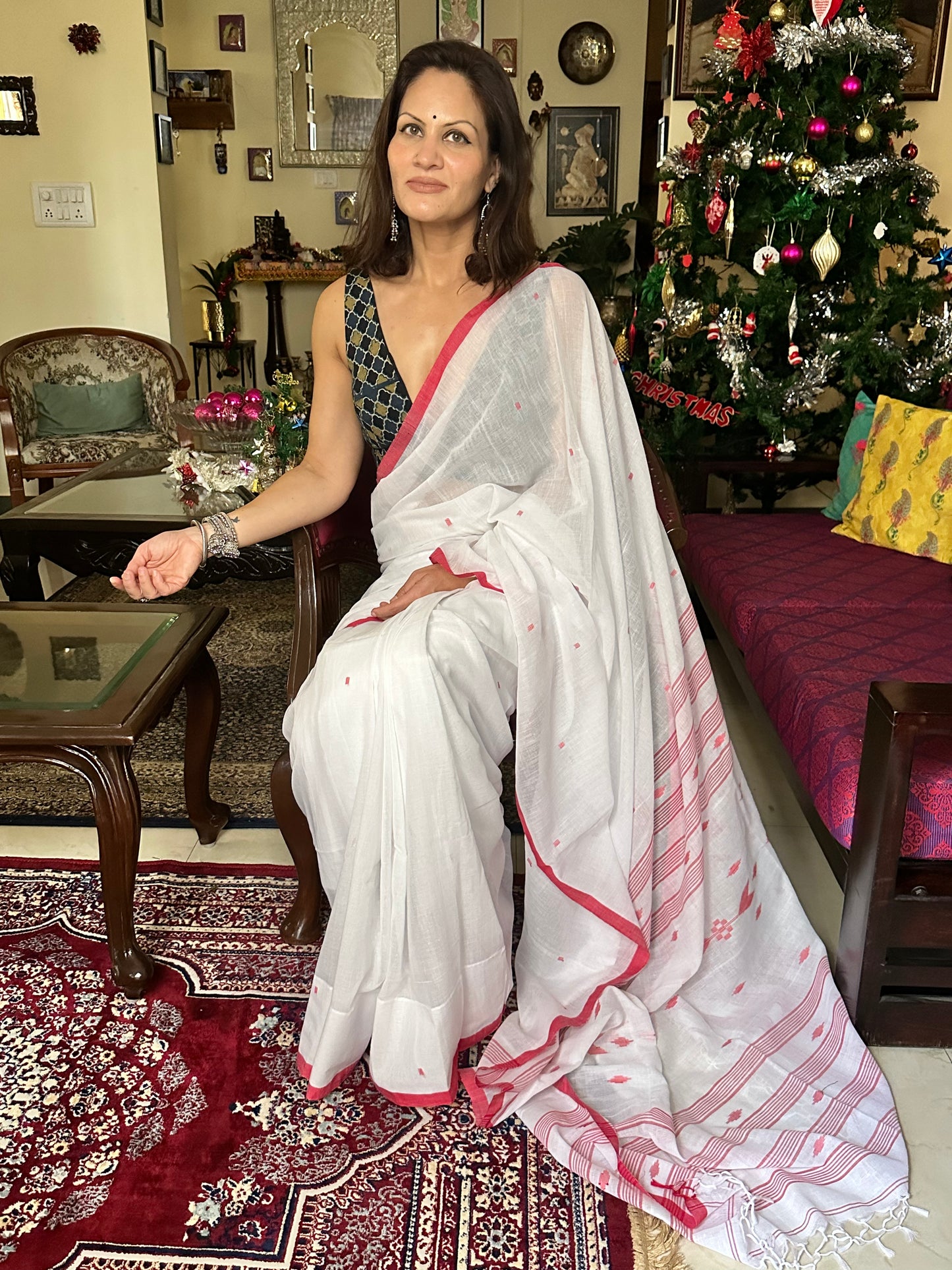 Pure Cotton Jamdani - Raahini