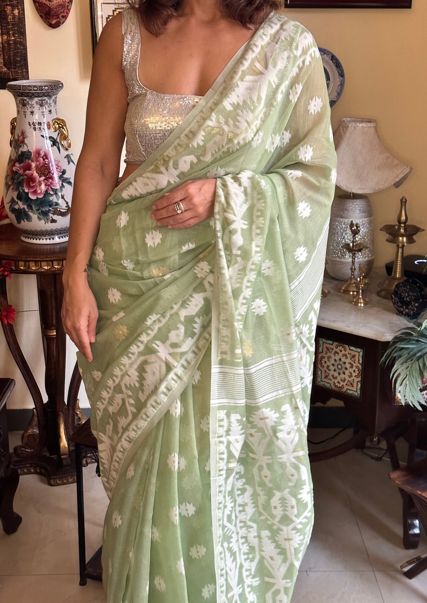 Soft Pure Khaadi & Resham Jamdani - Raahini