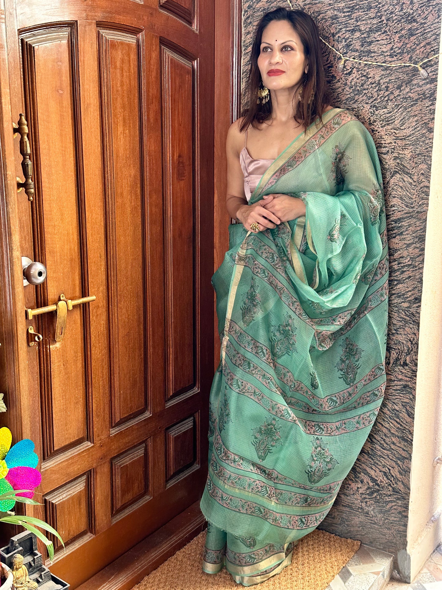 Natural Hand Dyed Kota Silk - Raahini