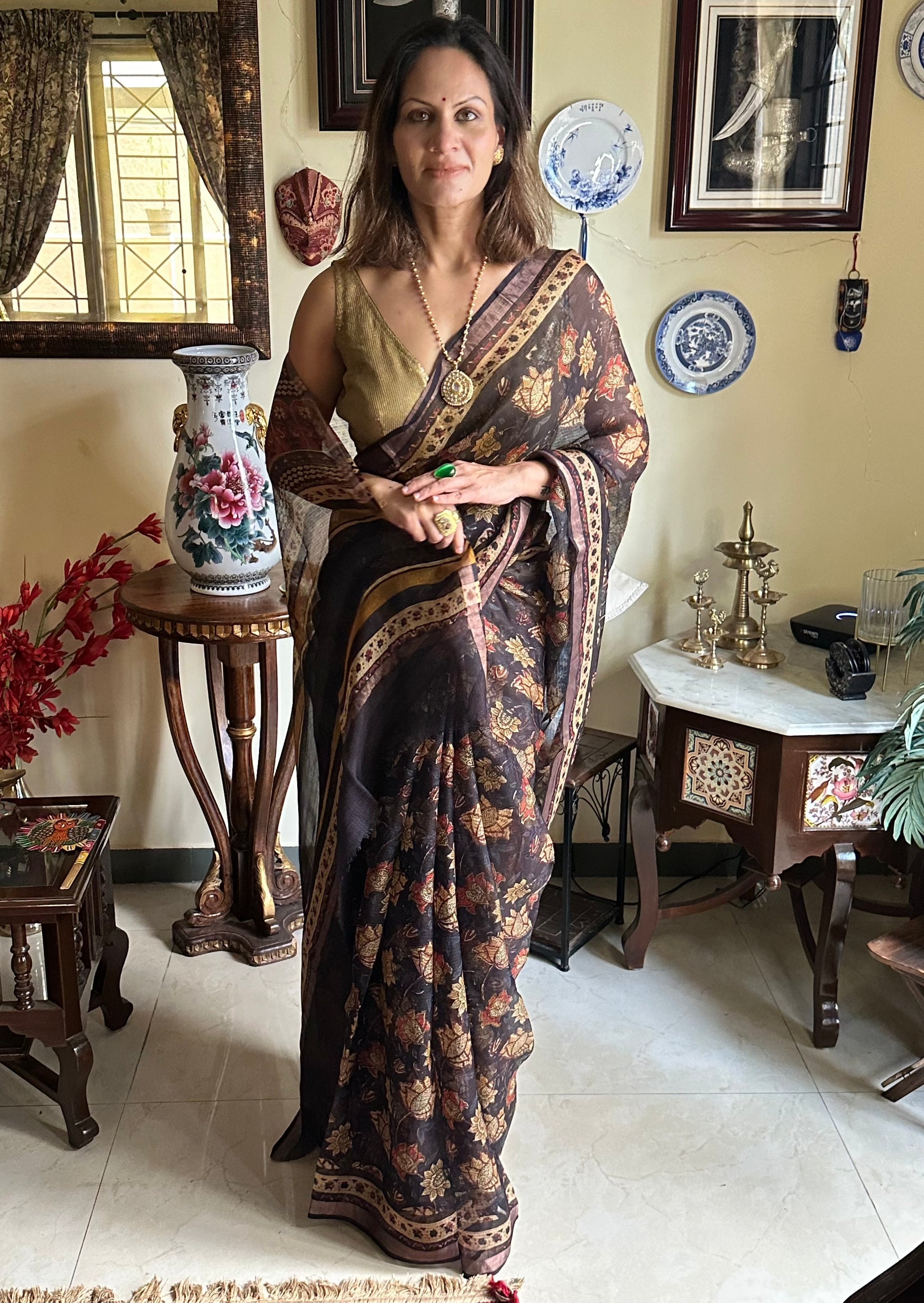 Natural Hand Dyed Kota Silk - Raahini