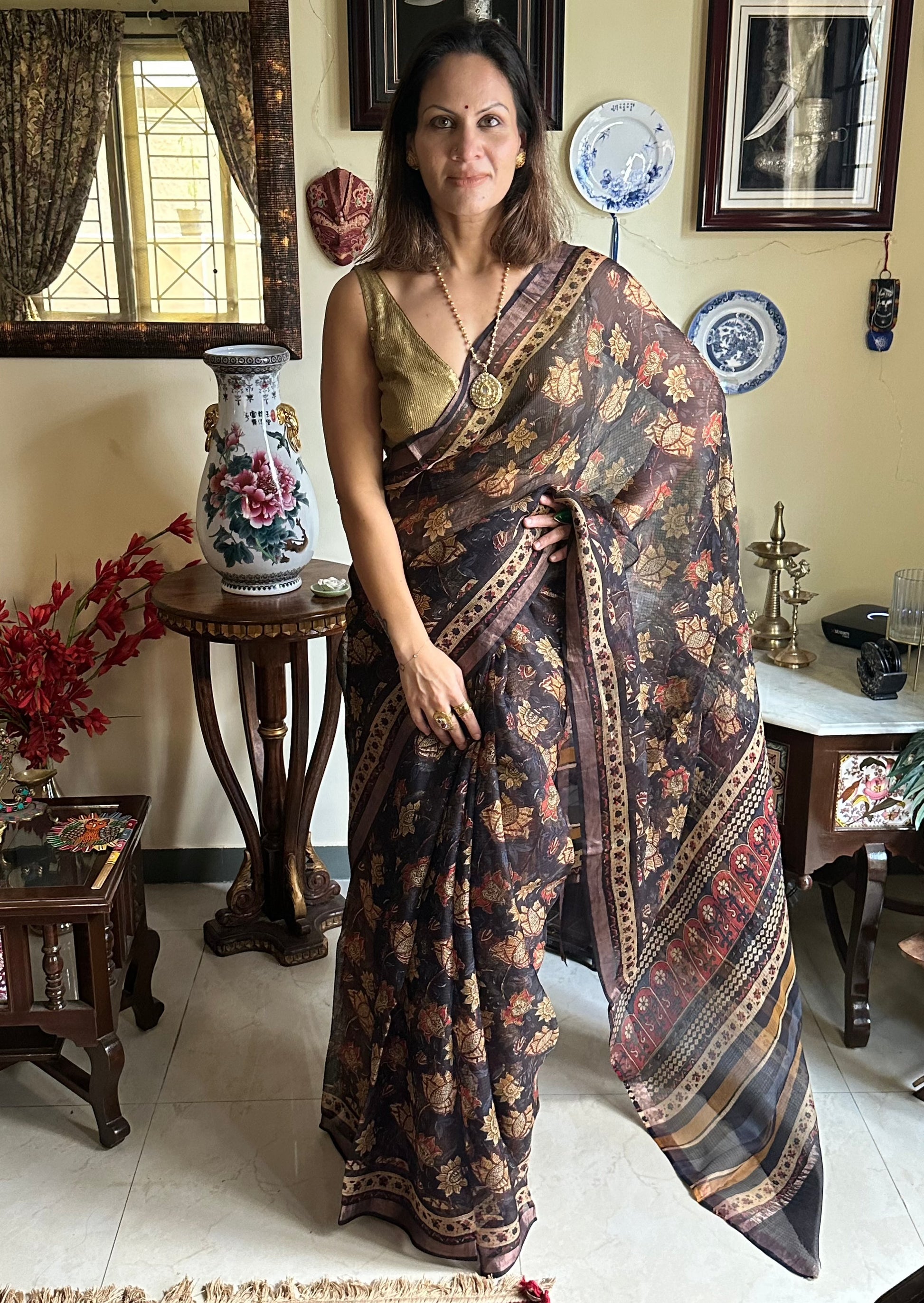 Natural Hand Dyed Kota Silk - Raahini