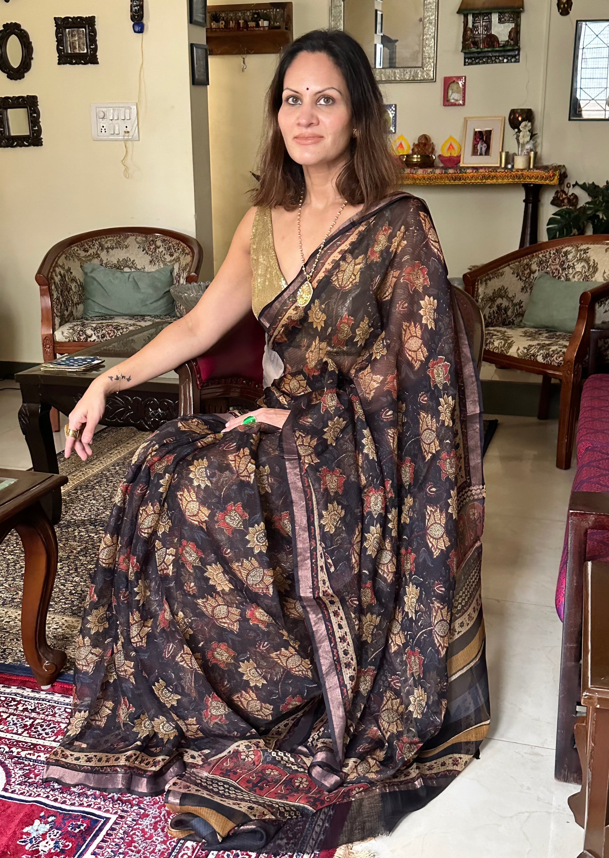 Natural Hand Dyed Kota Silk - Raahini