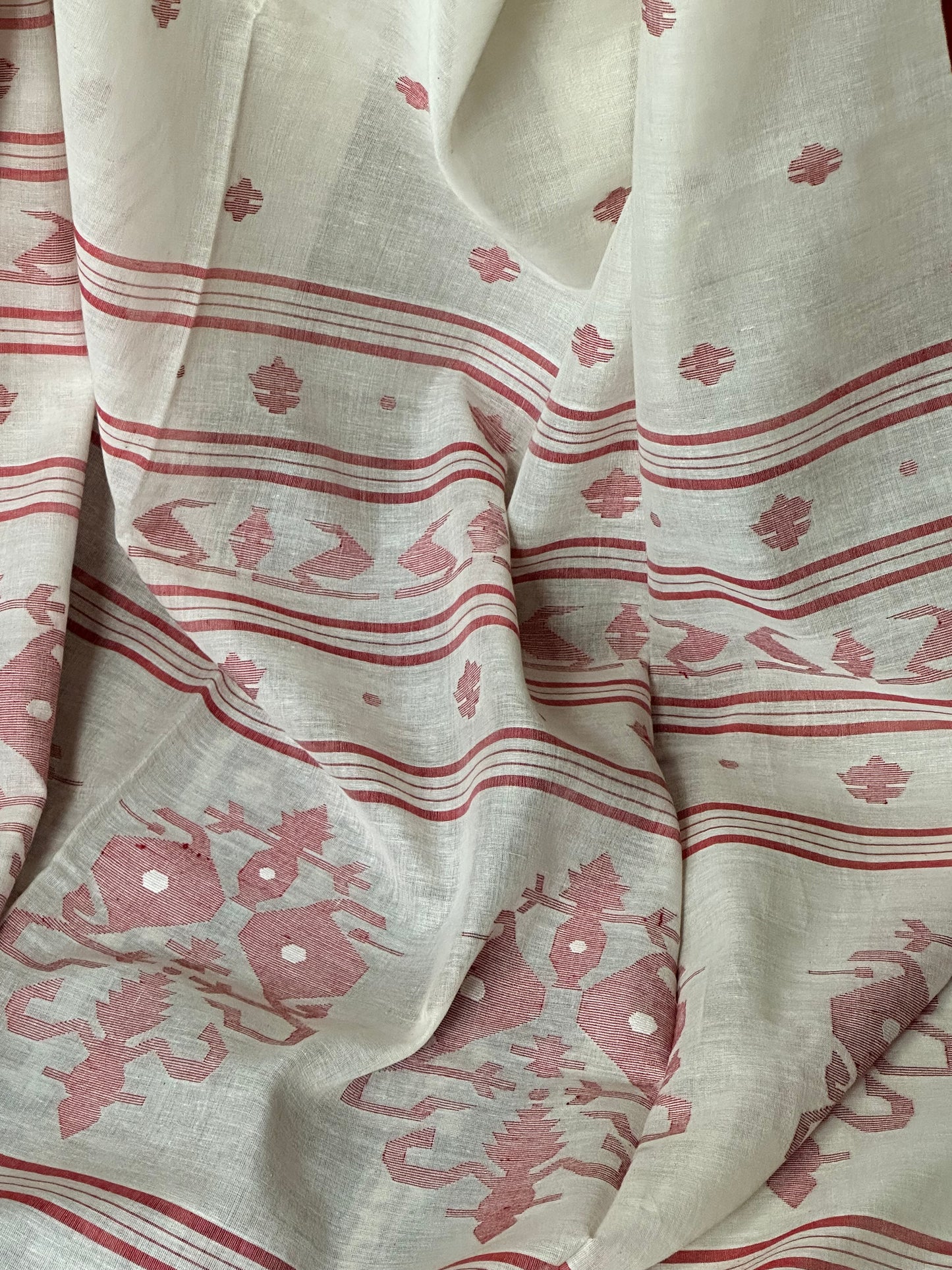 Pure Khaadi Soft Jamdani with Intricate Needle Work - Raahini