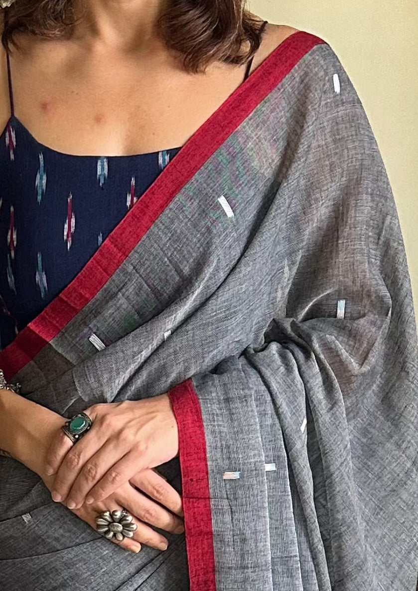 Pure Cotton Jamdani - Raahini