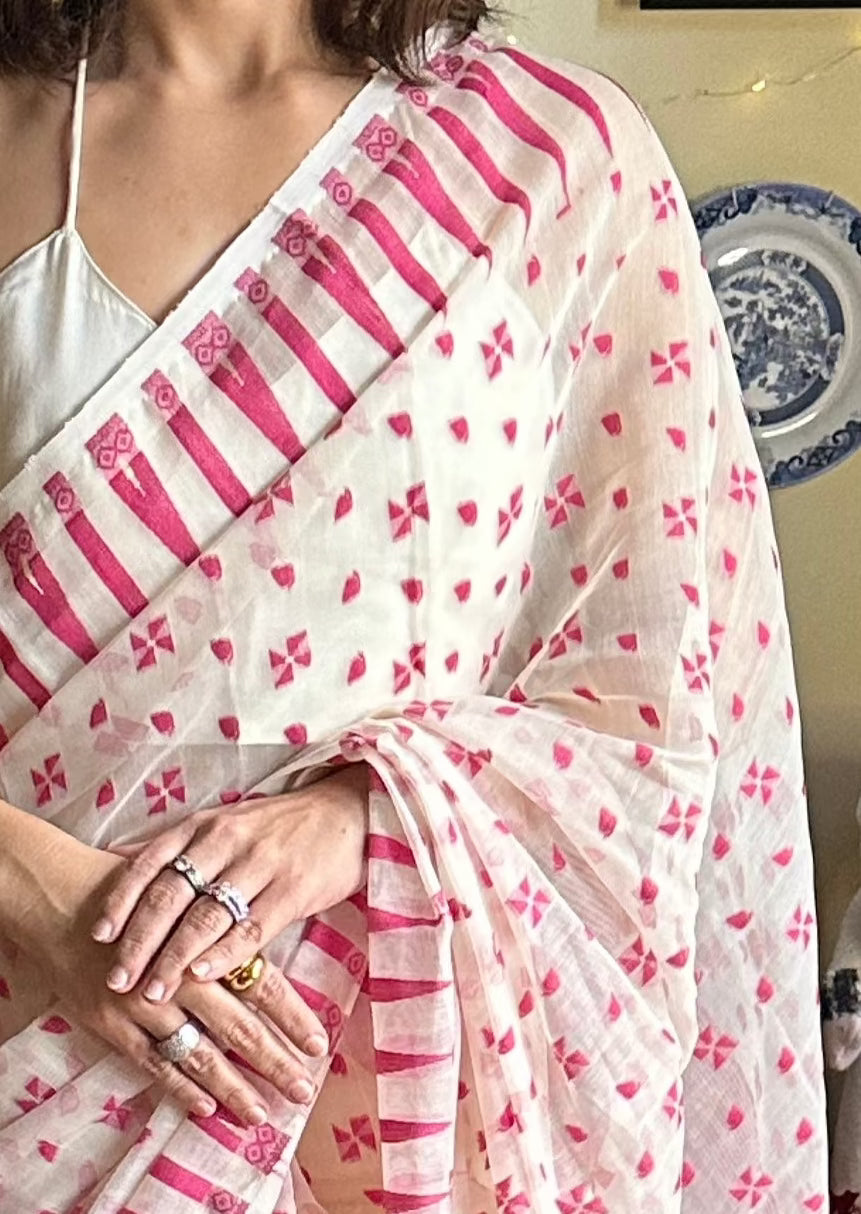 Cotton Silk Jamdani - Raahini