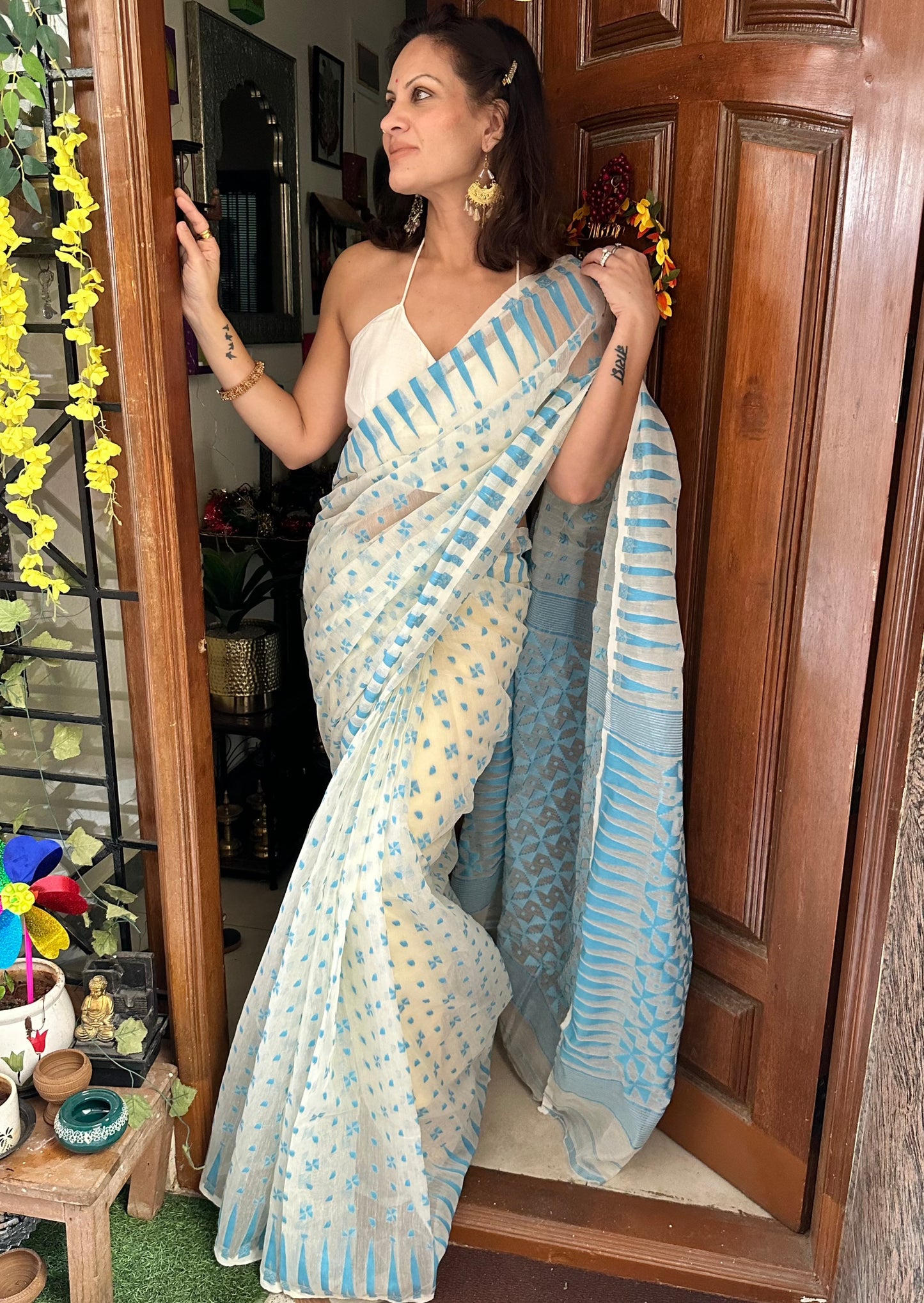 Cotton Silk Jamdani - Raahini