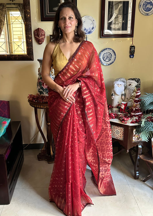 Cotton Silk Jamdani - Raahini