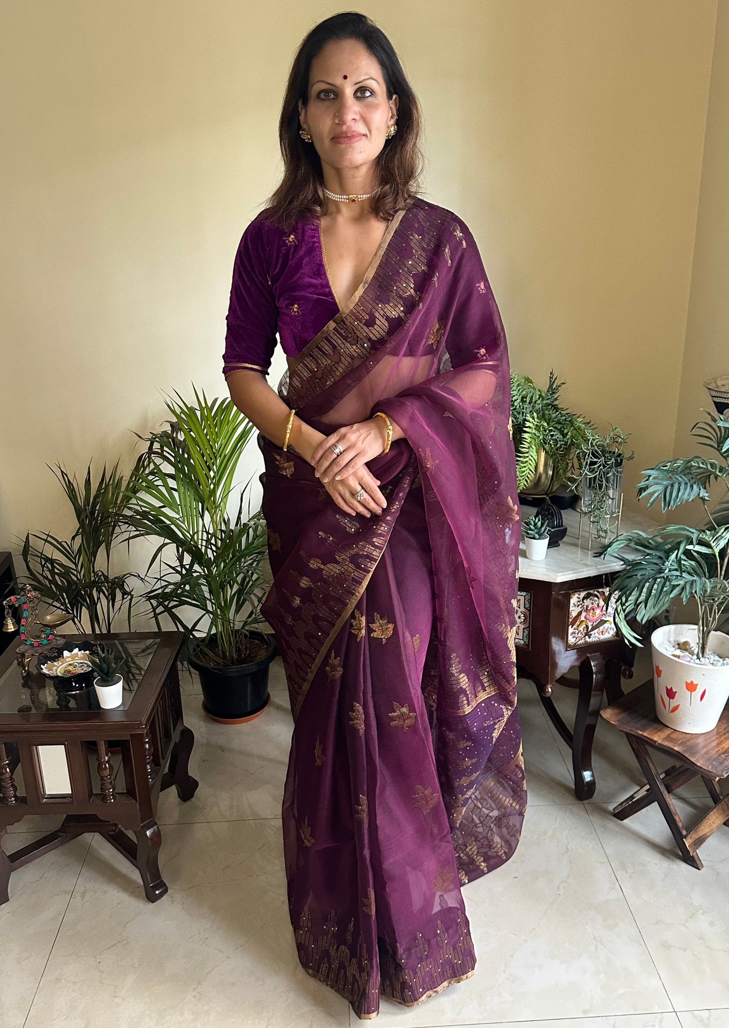 Pure Muslin Silk Handloom Jamdani Sari - Raahini