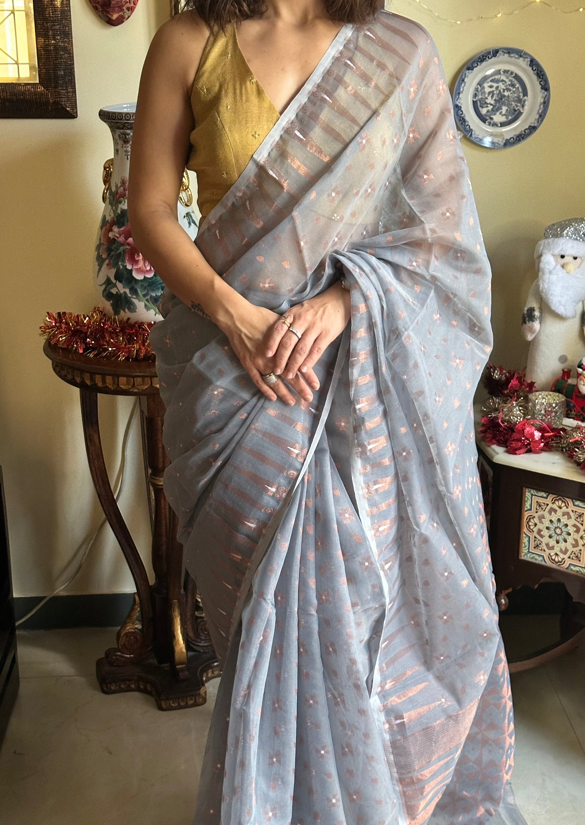 Cotton Silk Jamdani - Raahini