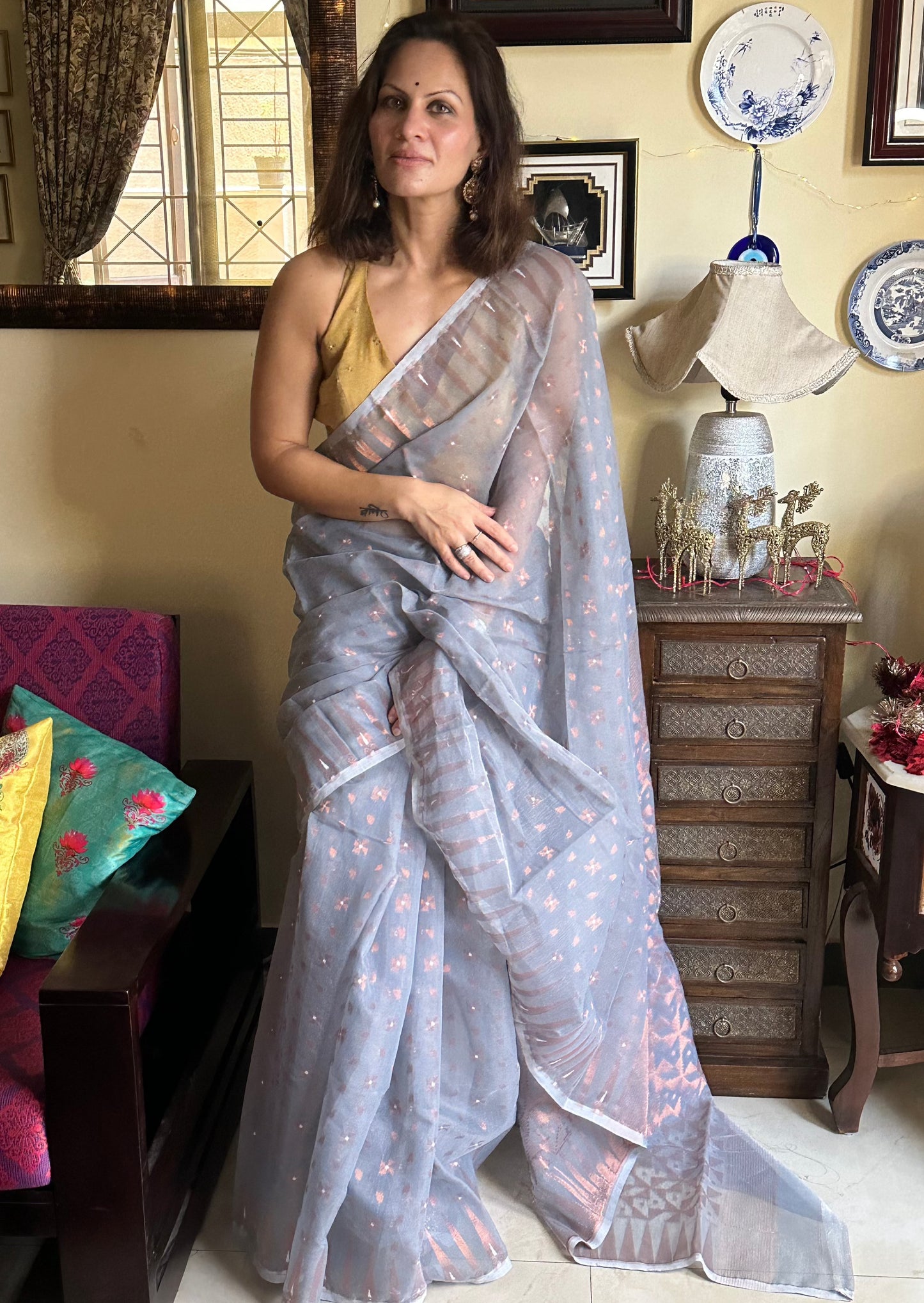 Cotton Silk Jamdani - Raahini