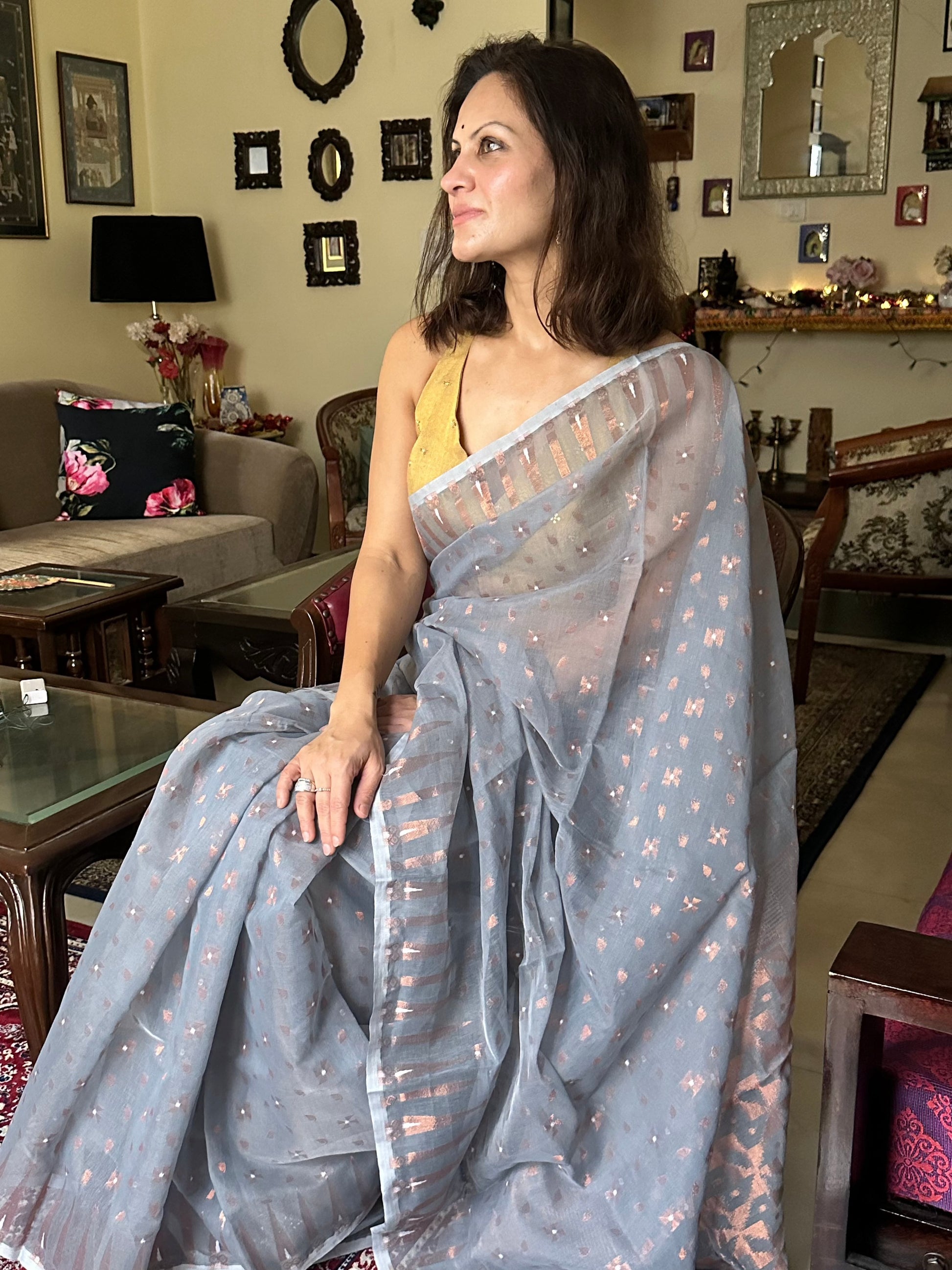 Cotton Silk Jamdani - Raahini