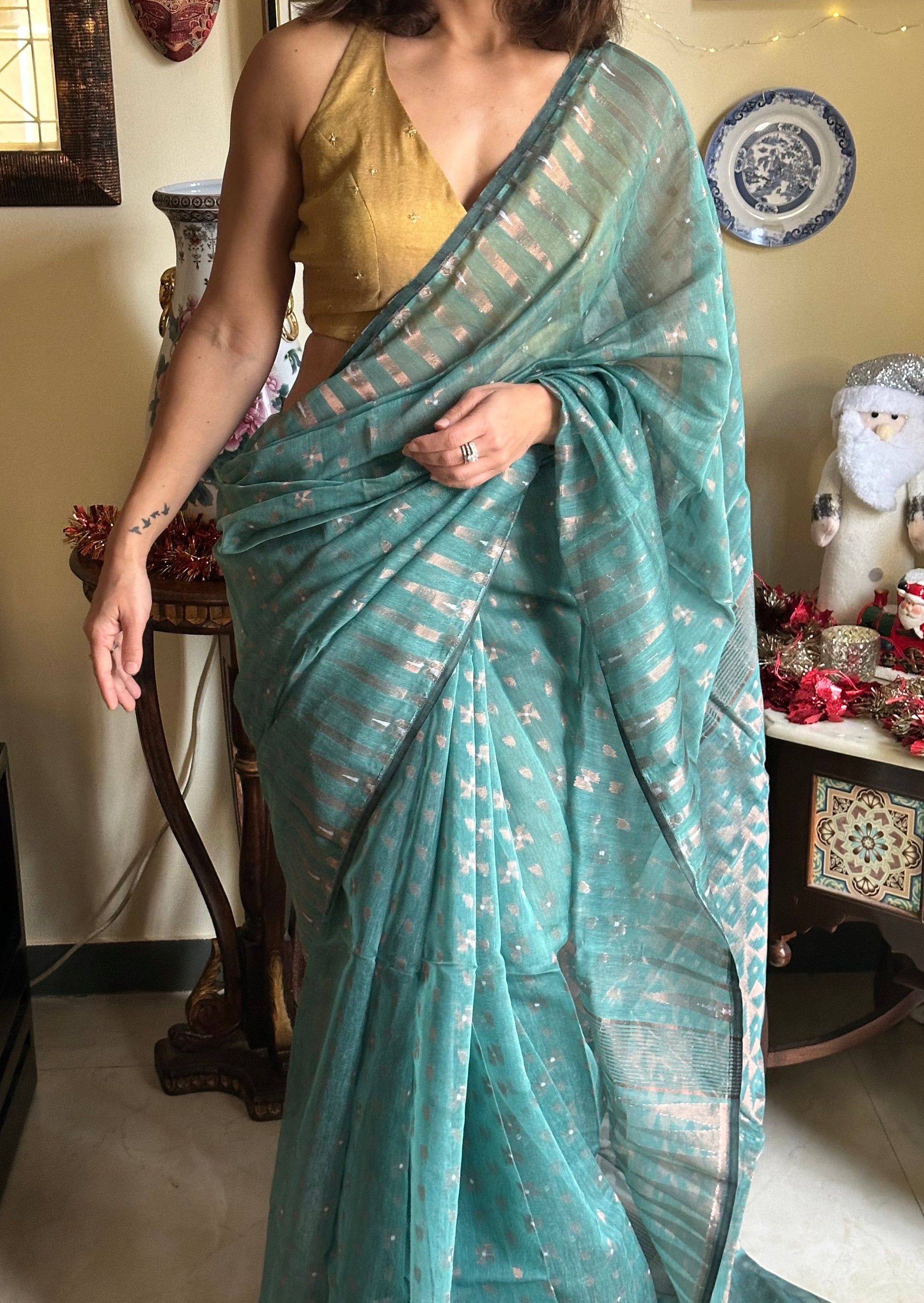 Cotton Silk Jamdani - Raahini