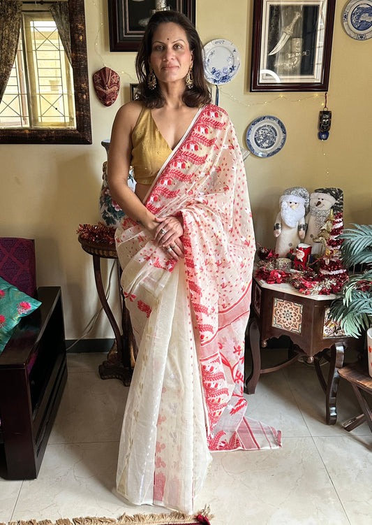 Cotton Silk Jamdani - Raahini