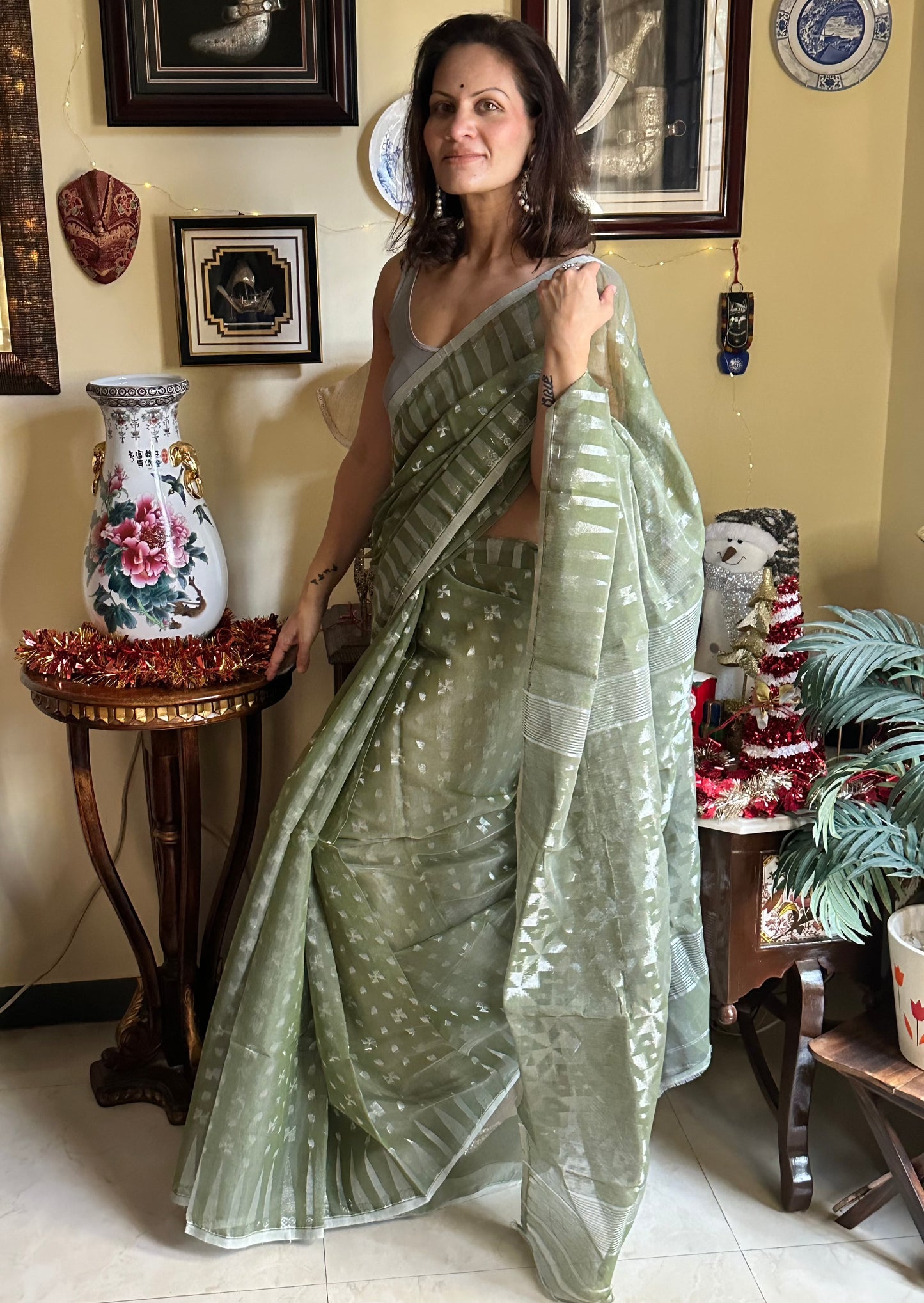 Cotton Silk Jamdani - Raahini