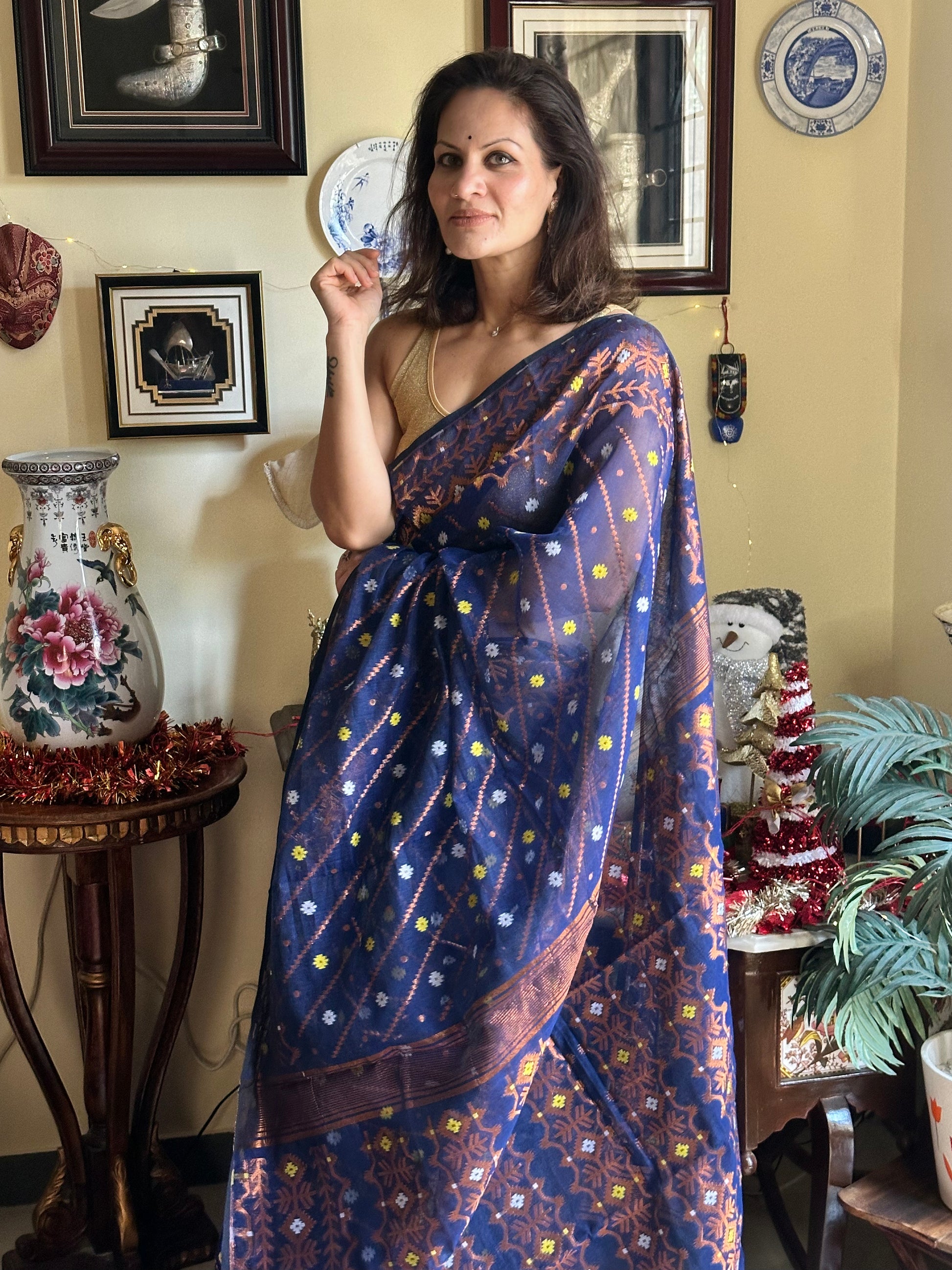 Cotton Silk Jamdani - Raahini