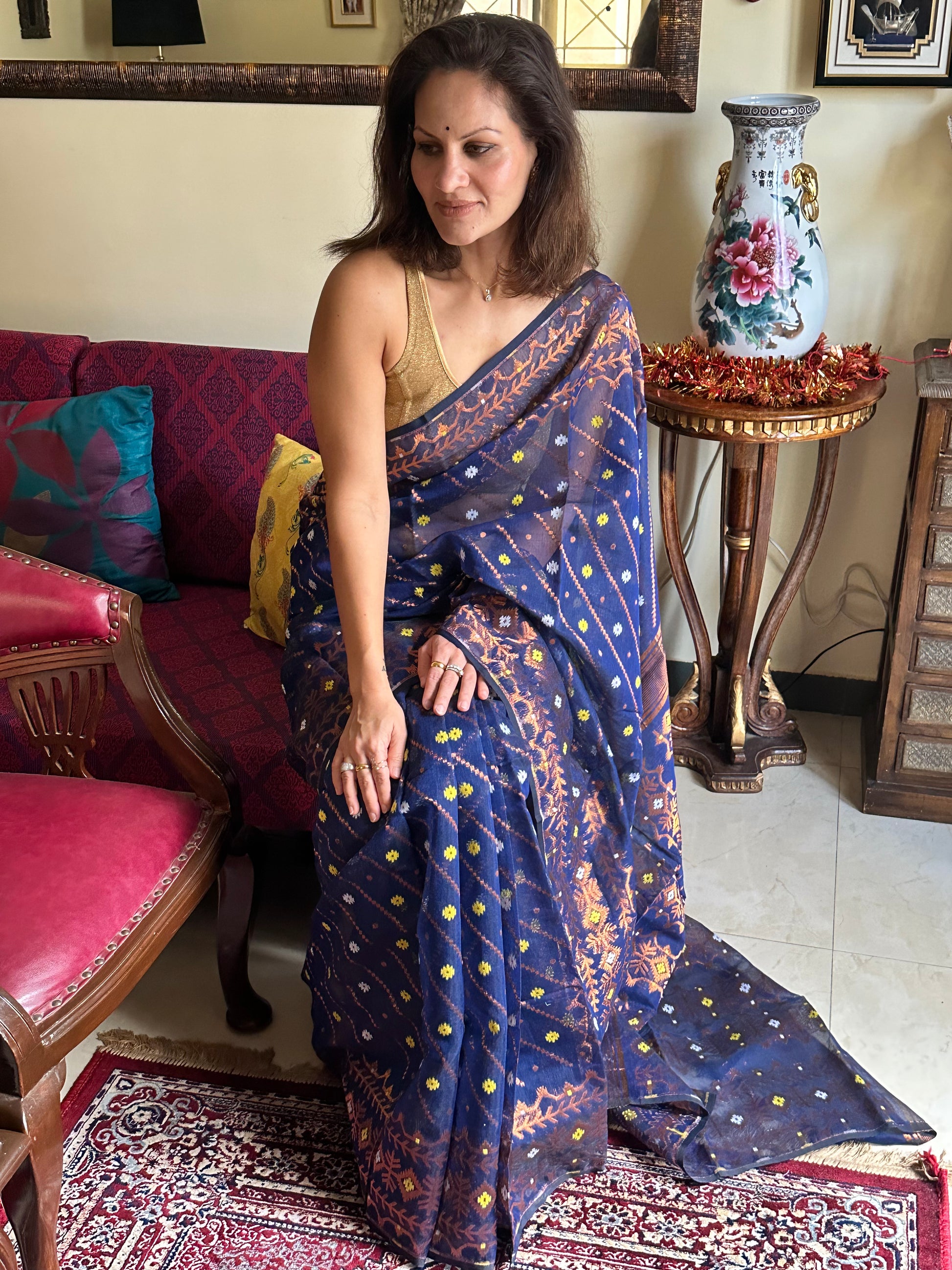 Cotton Silk Jamdani - Raahini