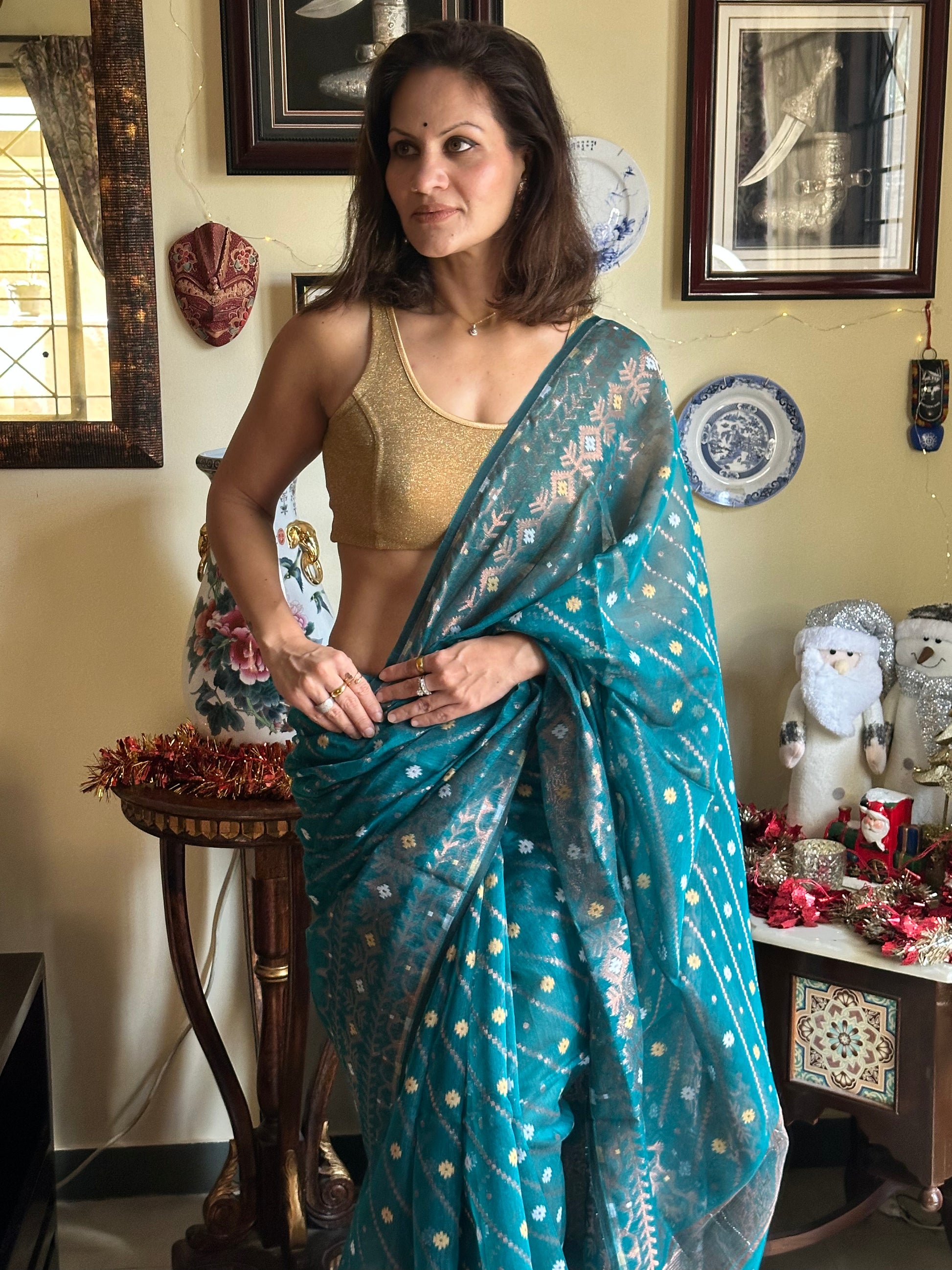 Cotton Silk Jamdani - Raahini