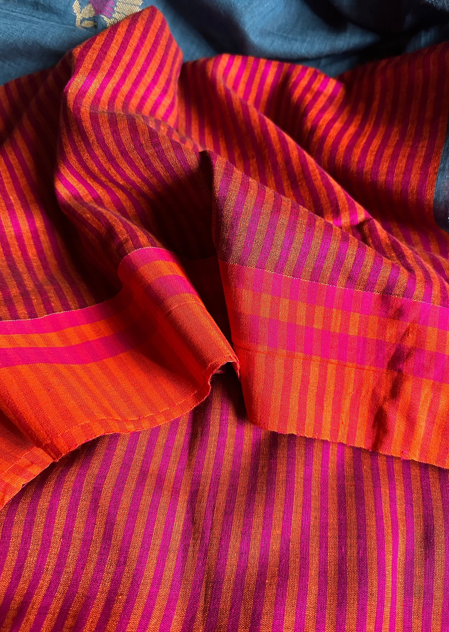 Pure Cotton Handloom Super Soft Jamdani with Woven Motifs - Raahini