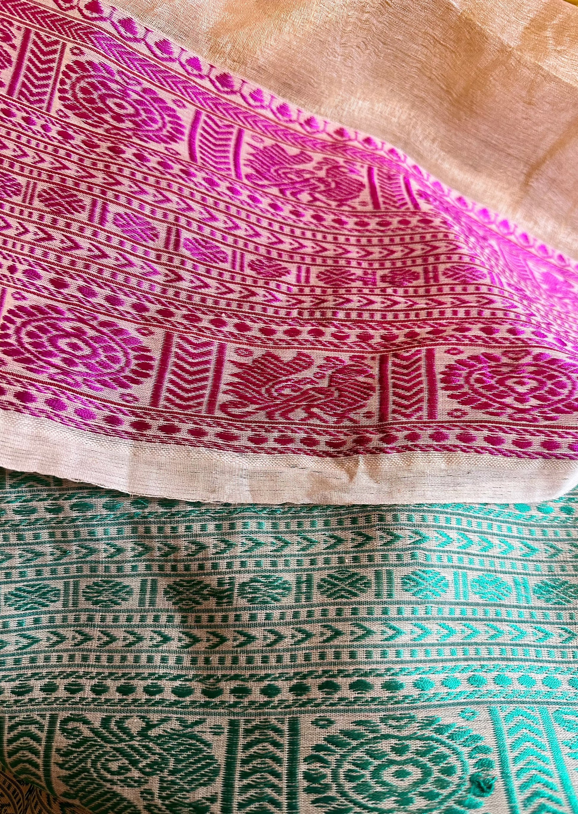 Tassur Silk with Intricate Hand Embroidery - Raahini