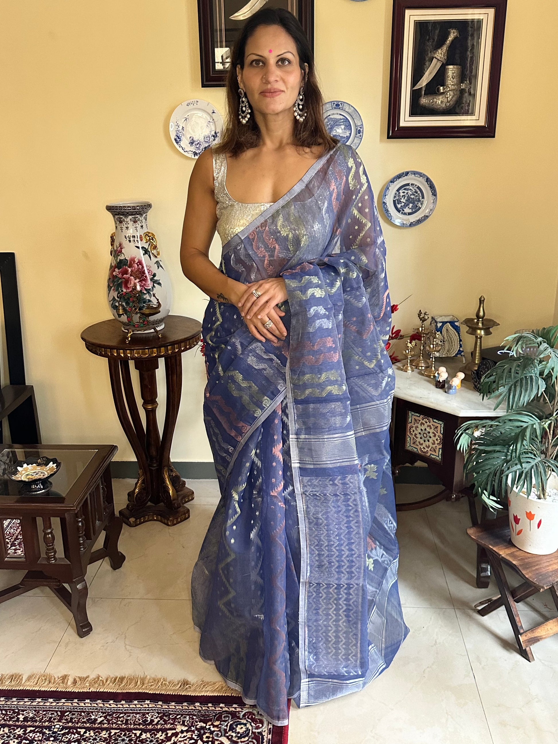 Cotton Silk Jamdani - Raahini