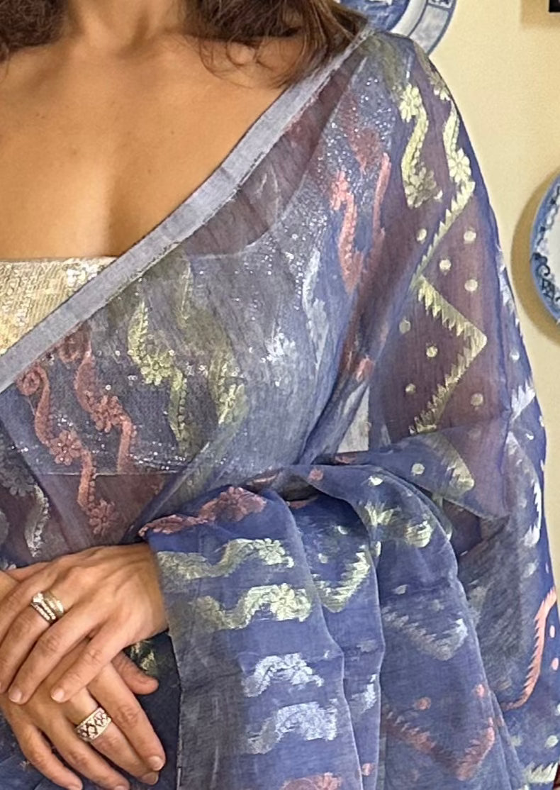 Cotton Silk Jamdani - Raahini