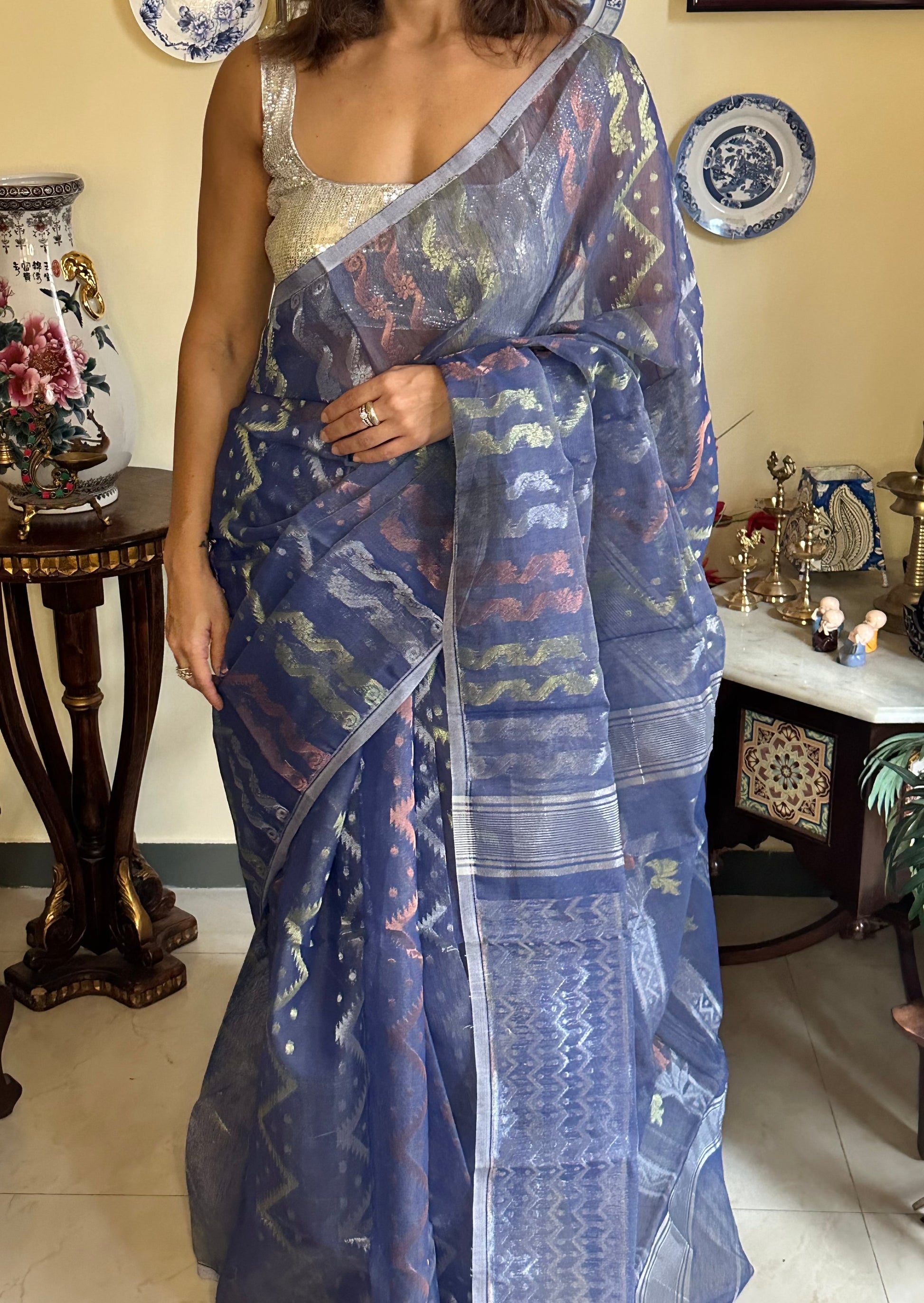 Cotton Silk Jamdani - Raahini