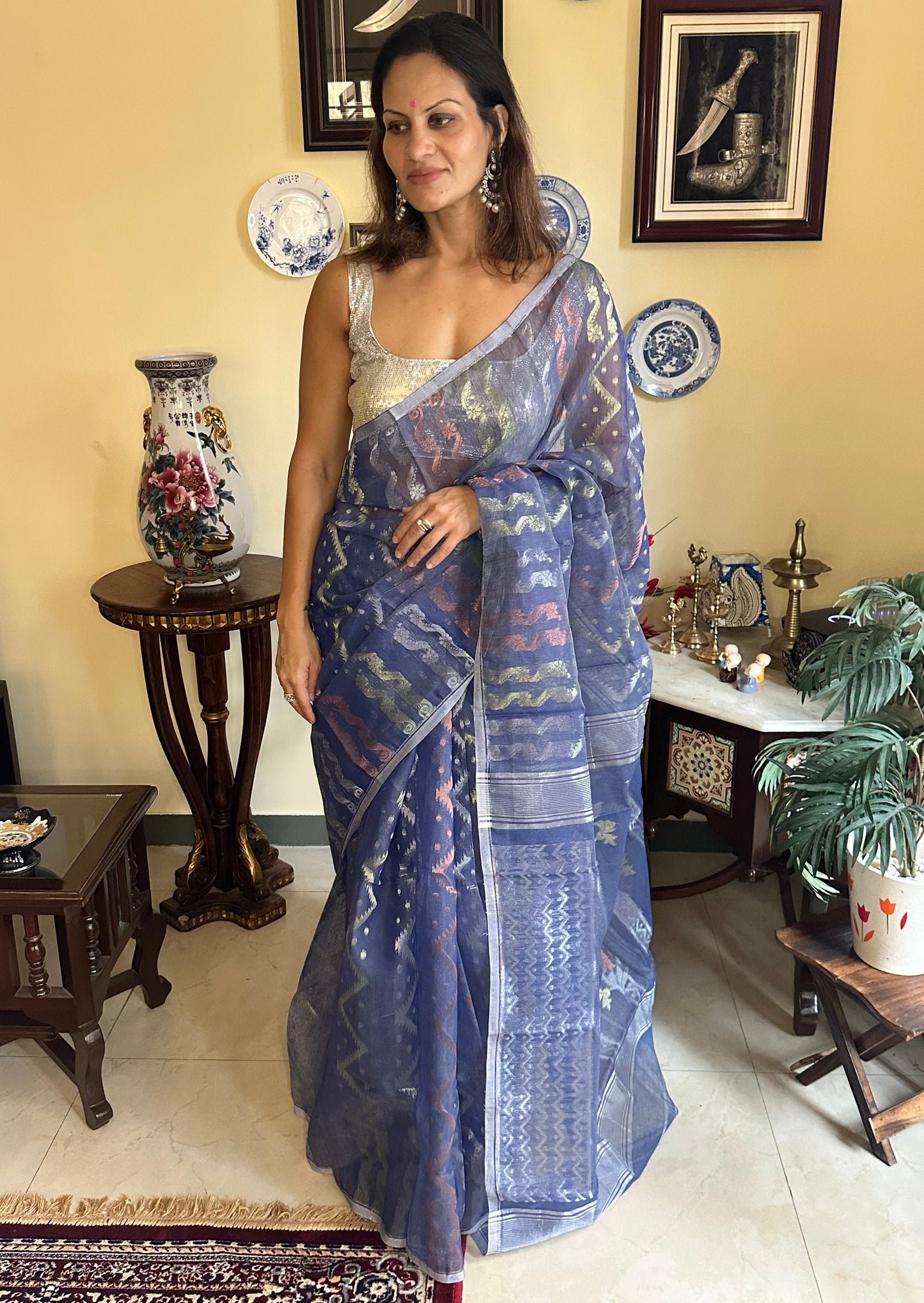 Cotton Silk Jamdani - Raahini