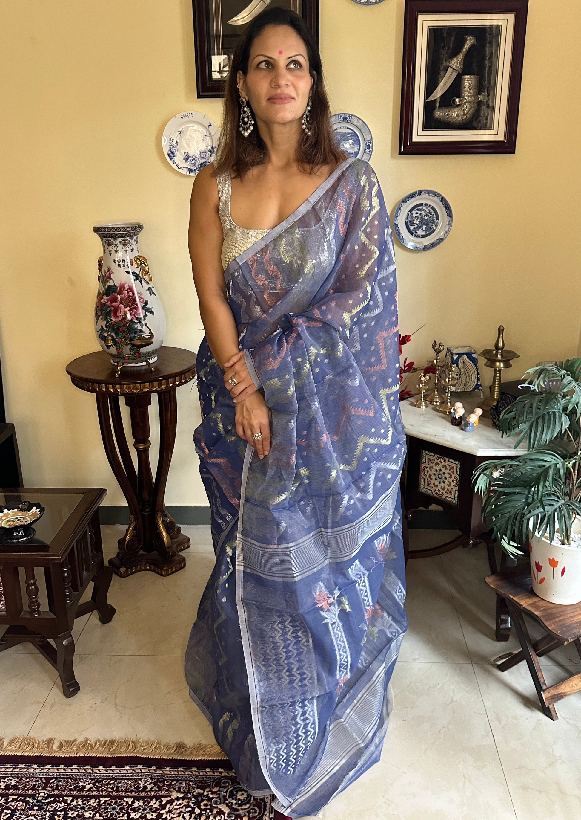 Cotton Silk Jamdani - Raahini