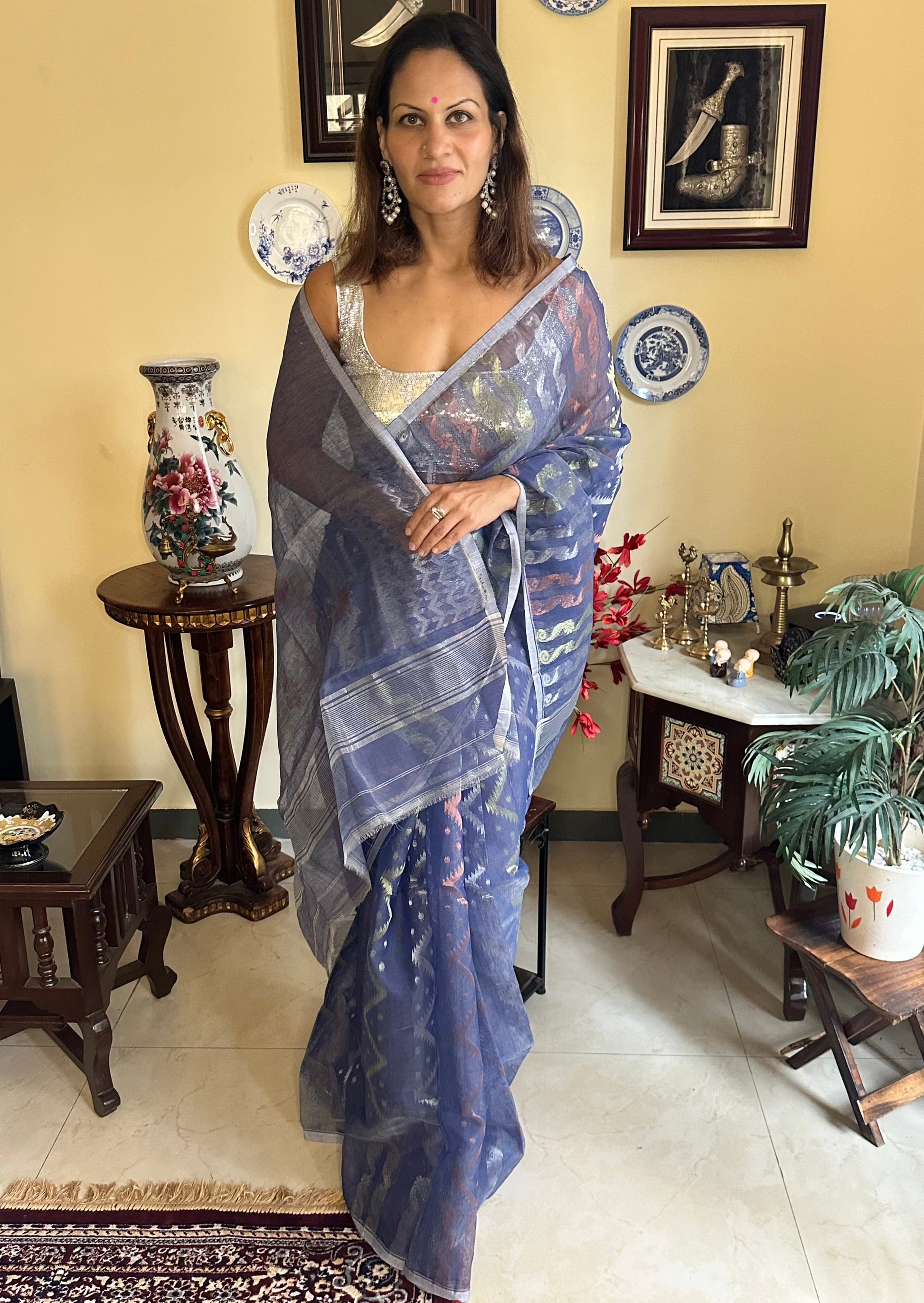 Cotton Silk Jamdani - Raahini