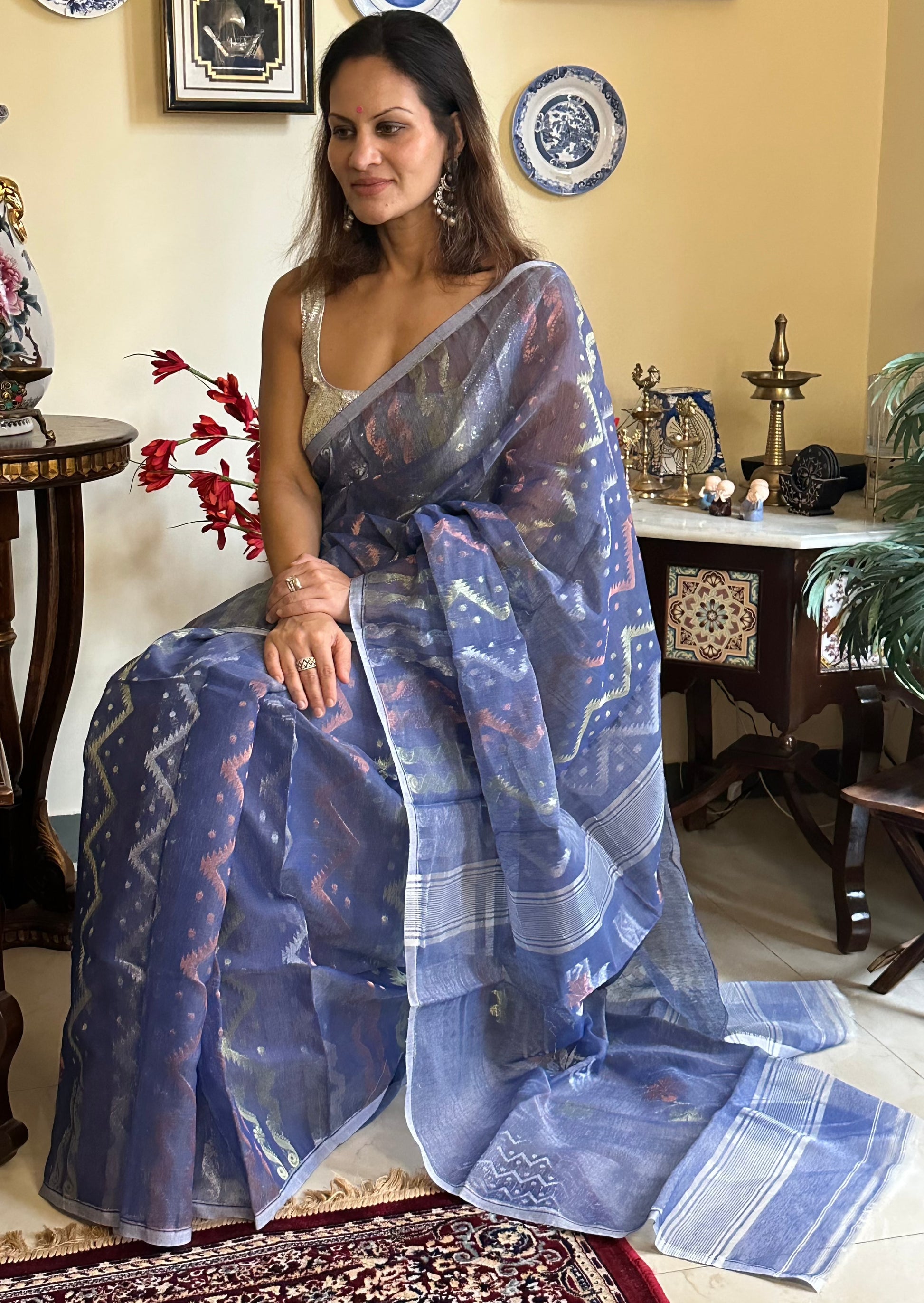 Cotton Silk Jamdani - Raahini