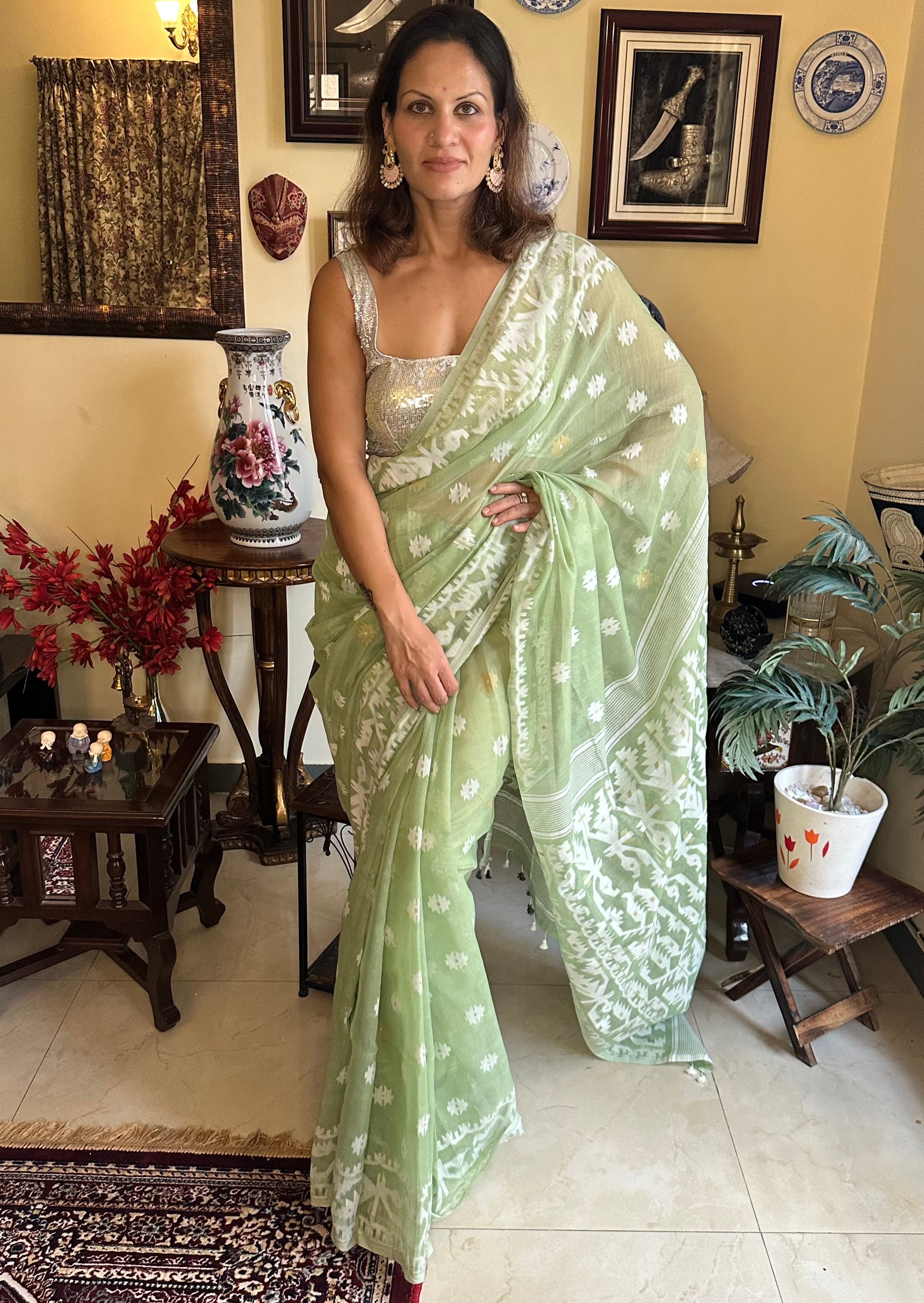 Soft Pure Khaadi & Resham Jamdani - Raahini