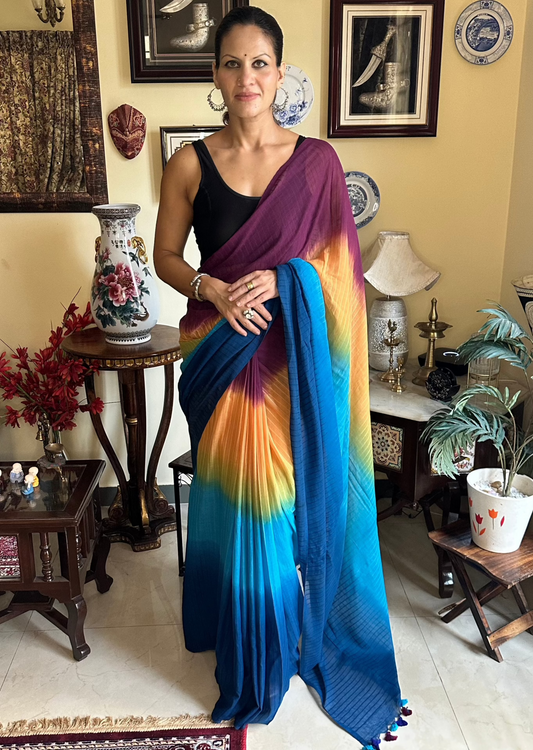 Hand Dyed Pure Mul Mul Cotton - Raahini