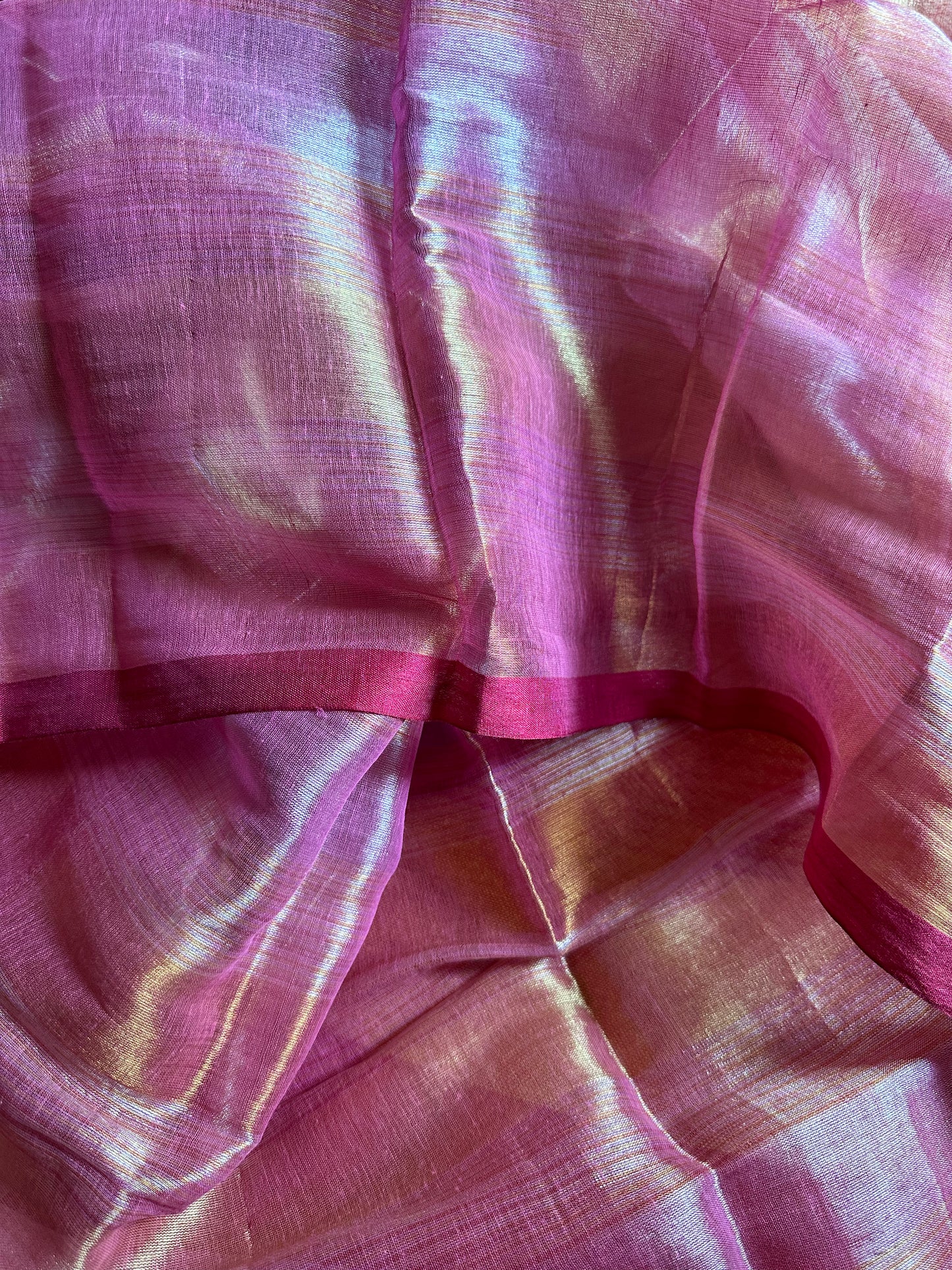 Handwoven Striped Tissue Cotton - Raahini