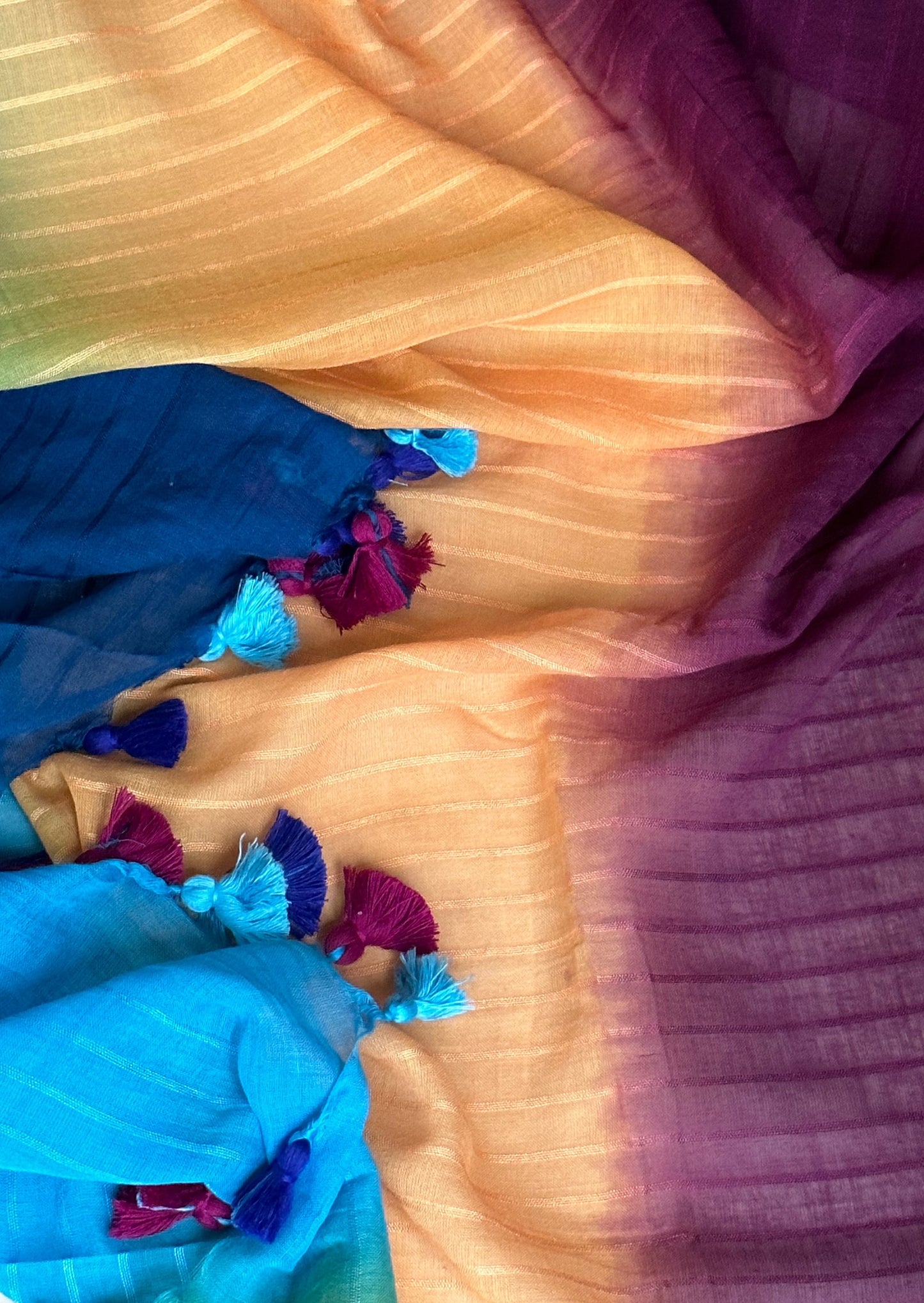 Hand Dyed Pure Mul Mul Cotton - Raahini