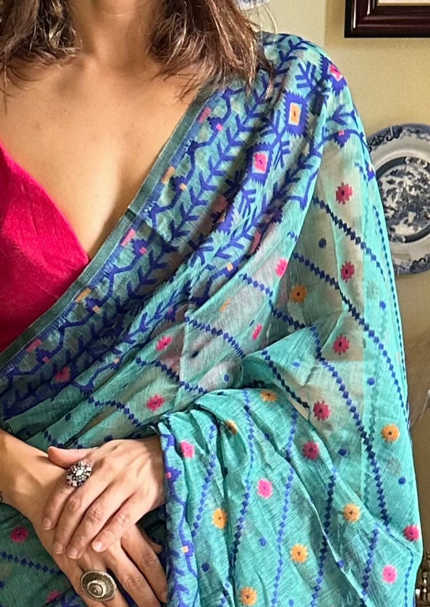 Cotton Silk Jamdani - Raahini