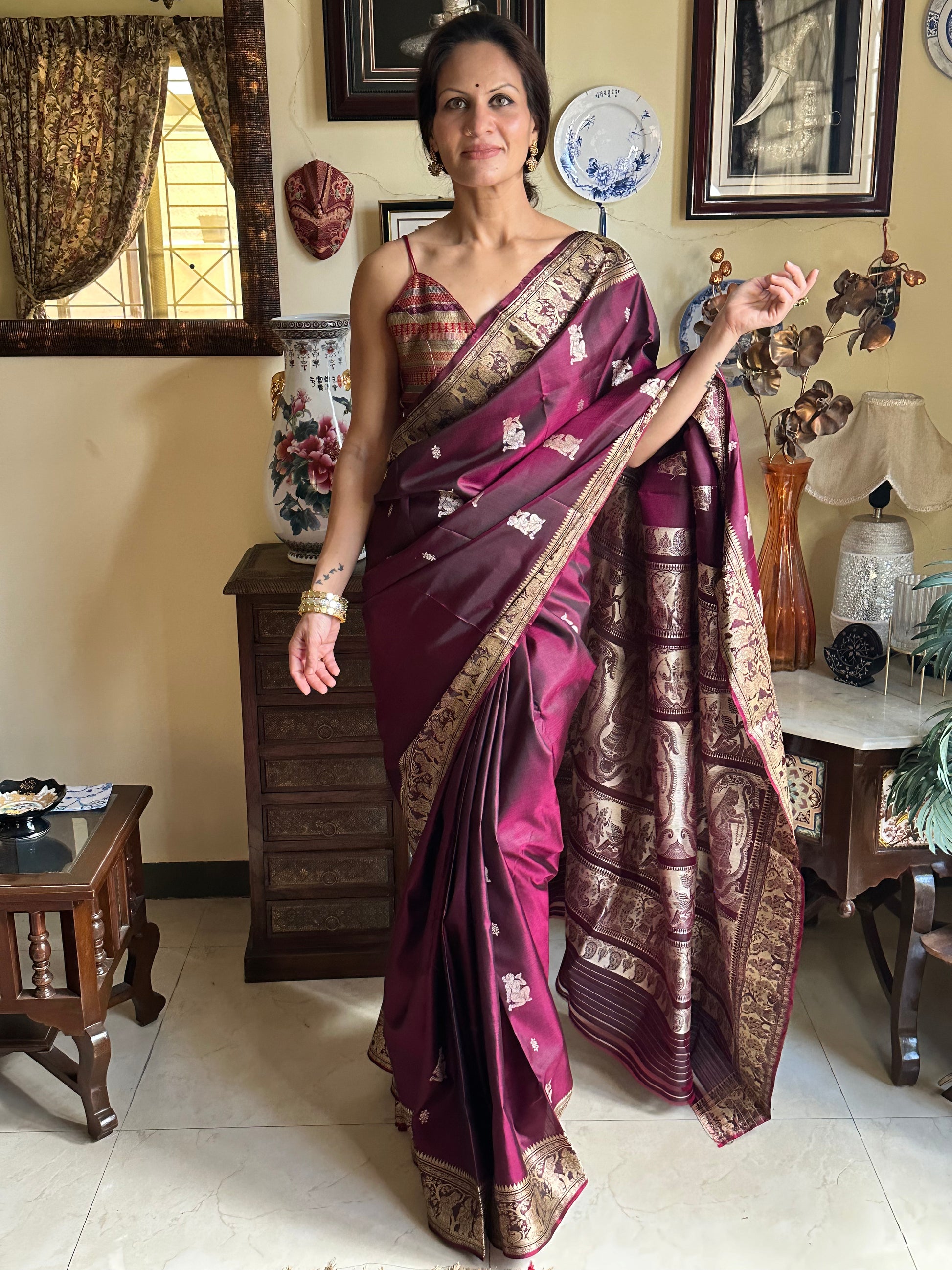 Pure Silk Baluchari - Raahini