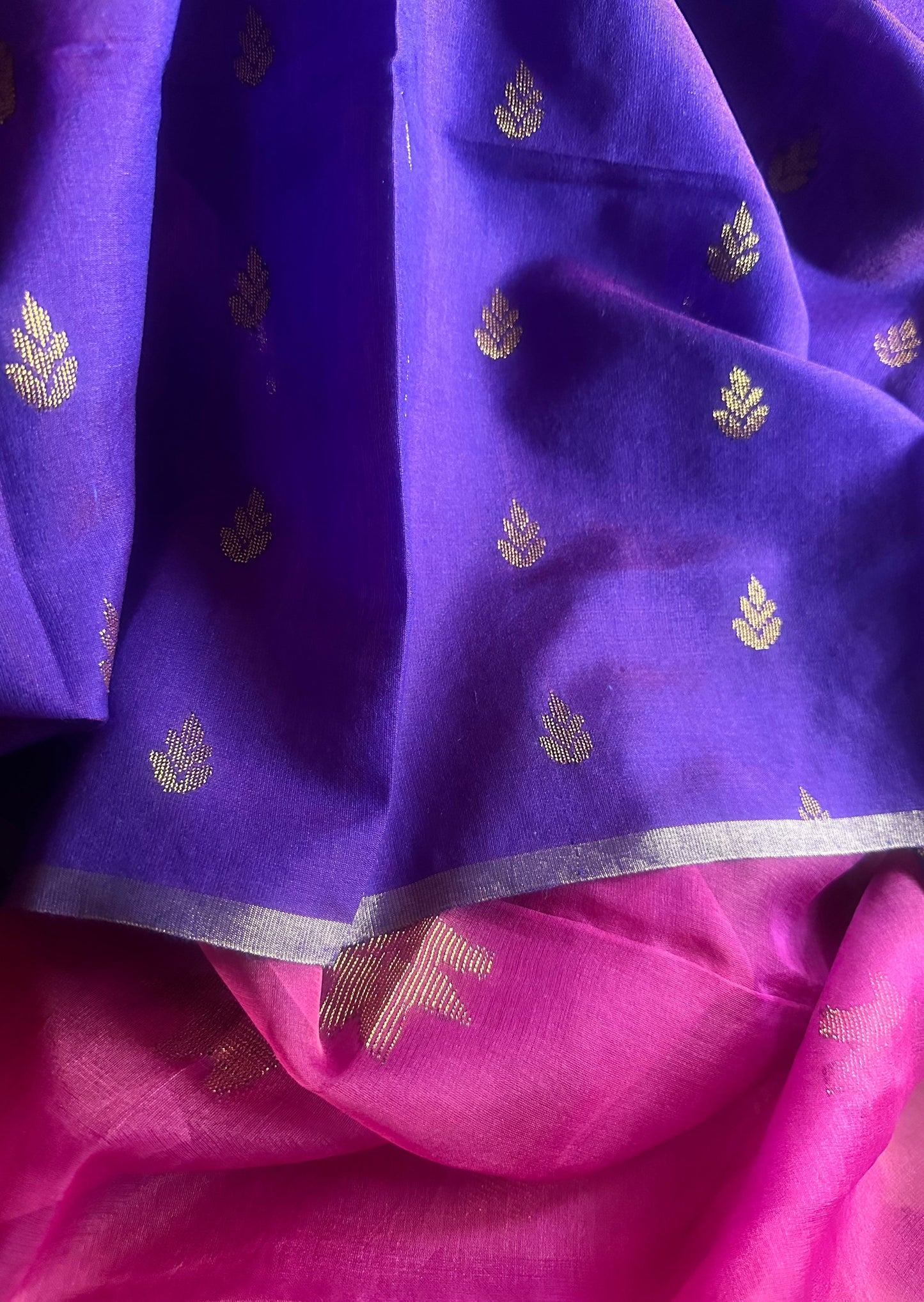 Pure Muslin Silk Handloom Jamdani Sari - Raahini