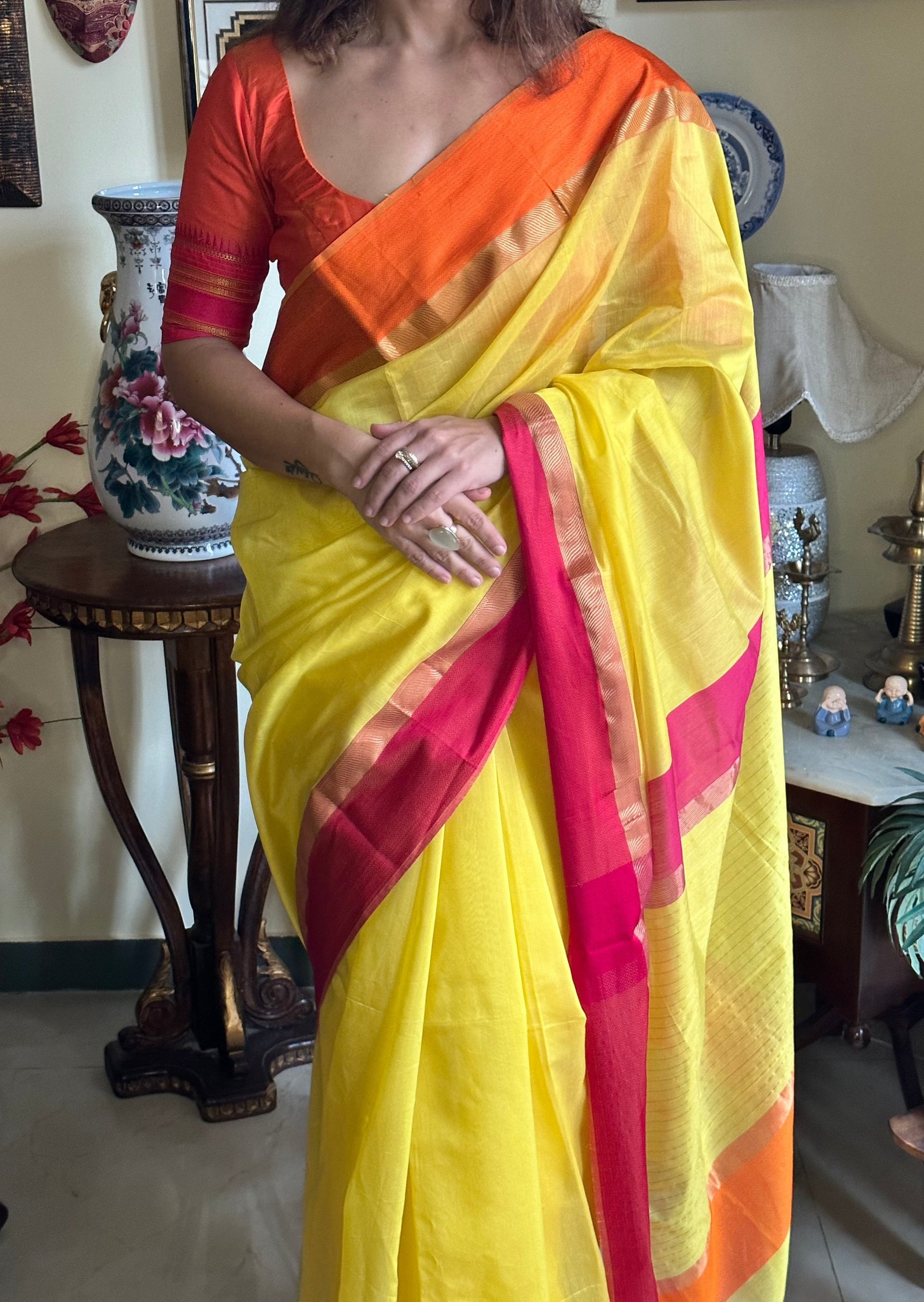 Handloom Pure Maheshwari - Raahini