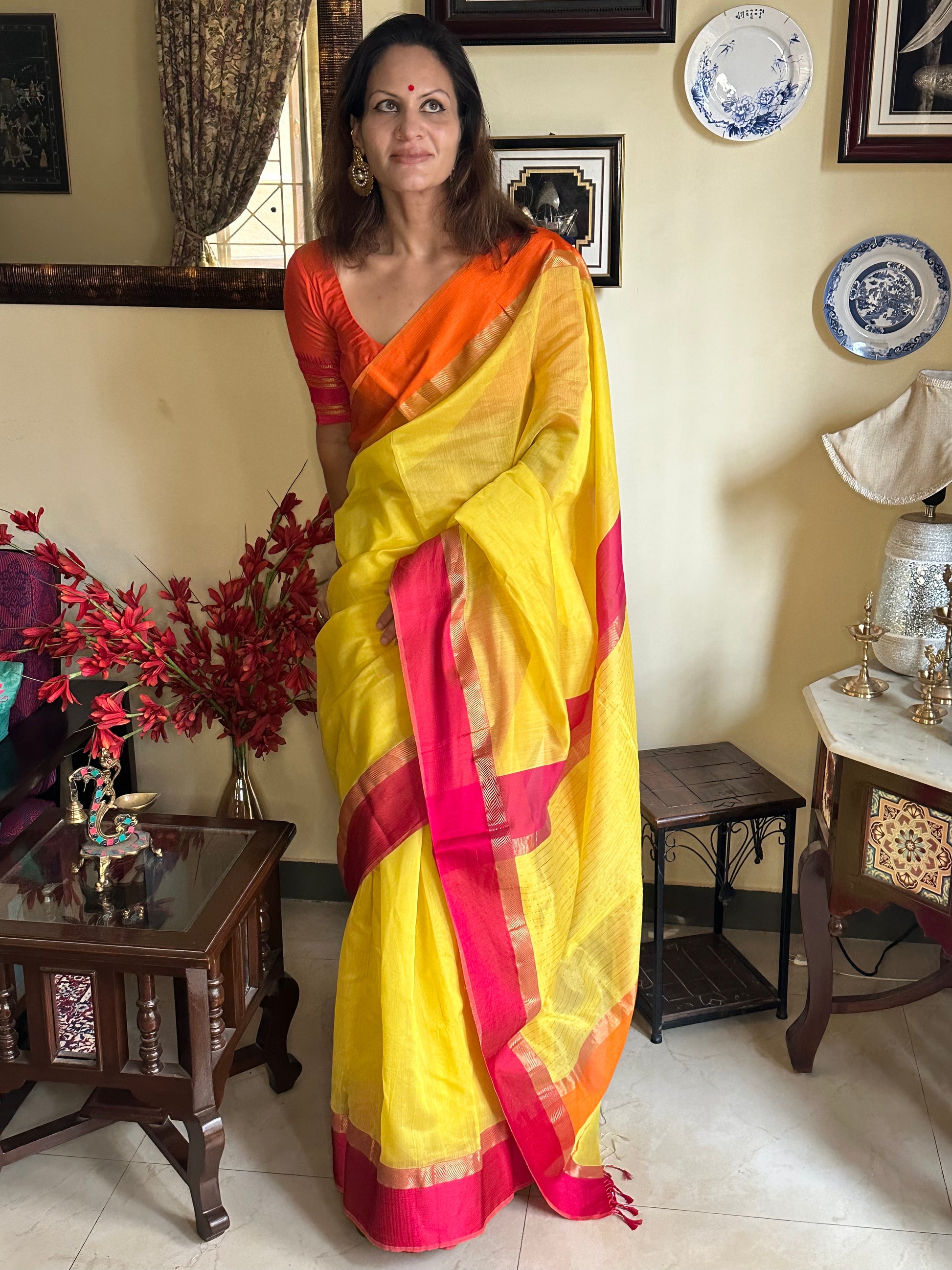 Handloom Pure Maheshwari - Raahini