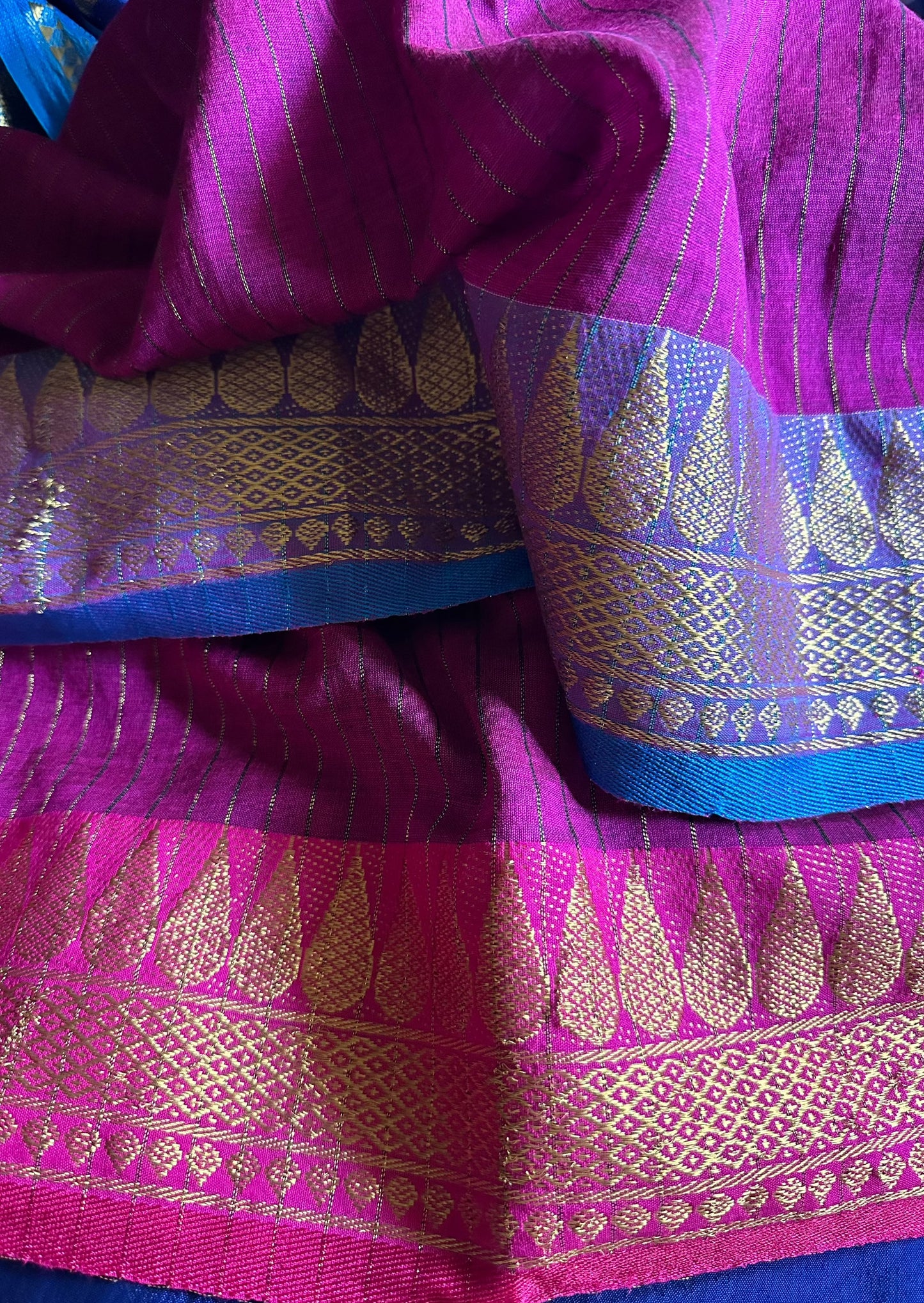 Pure Katan Silk and Cotton Banarasi Sari with Zari Work - Raahini