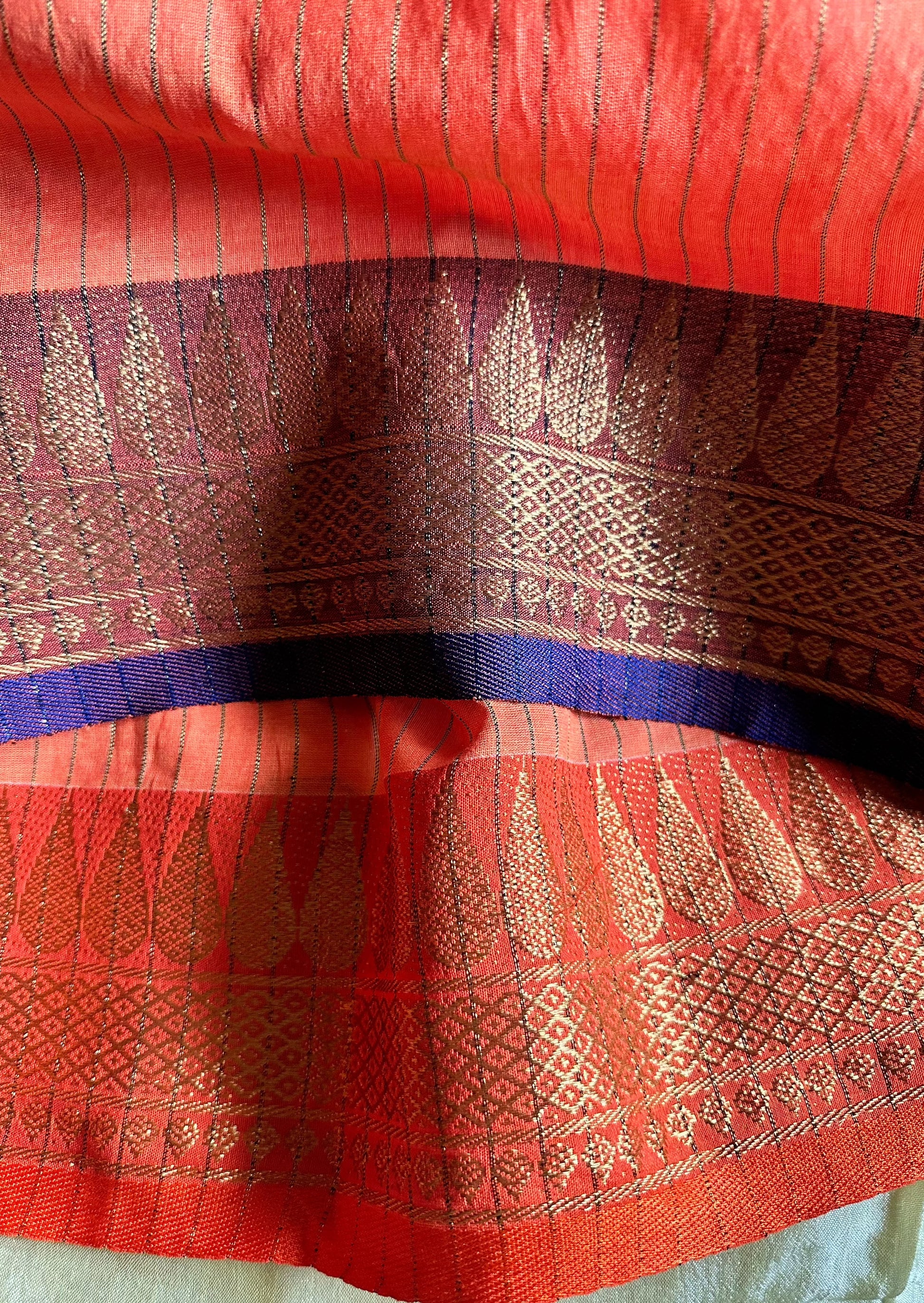 Pure Katan Silk and Cotton Banarasi with Zari Work - Raahini