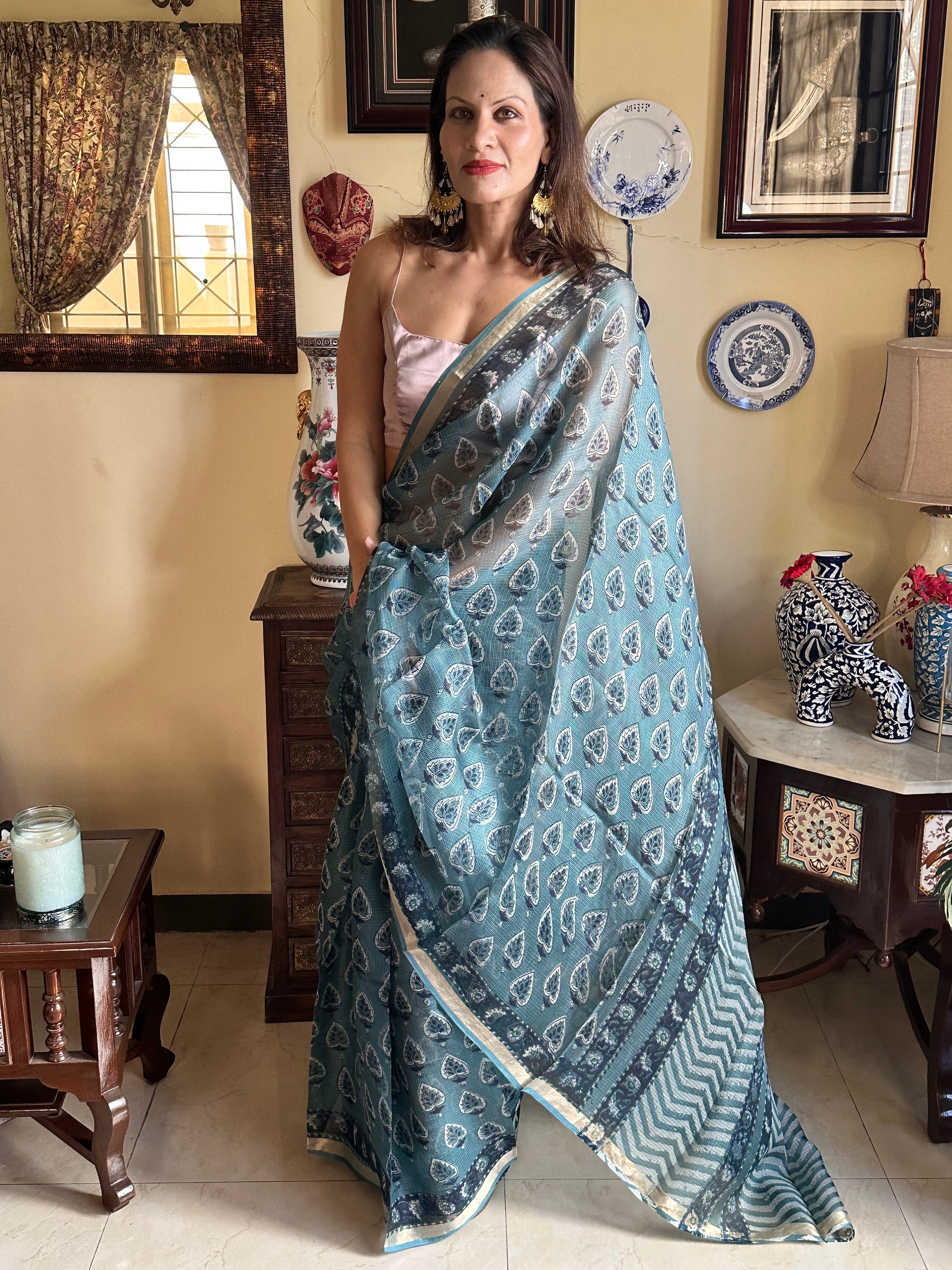 Natural Hand Dyed Kota Silk - Raahini