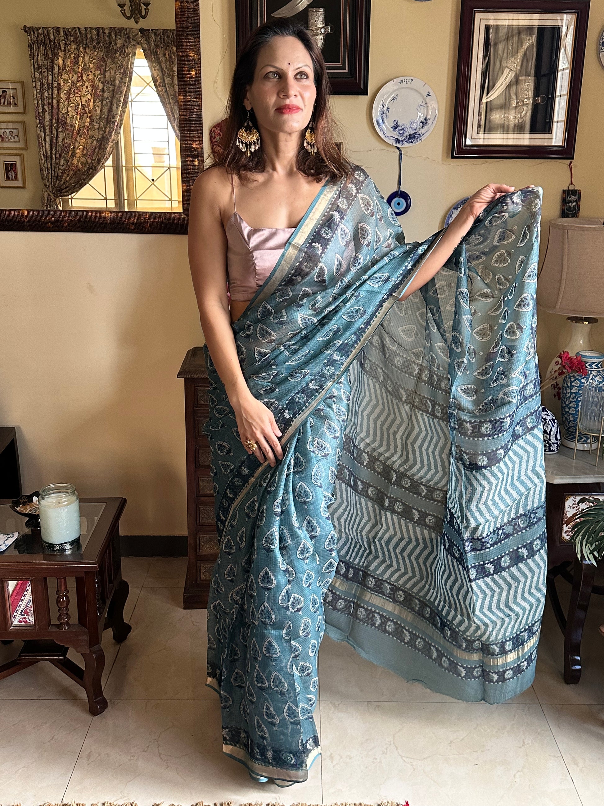 Natural Hand Dyed Kota Silk - Raahini