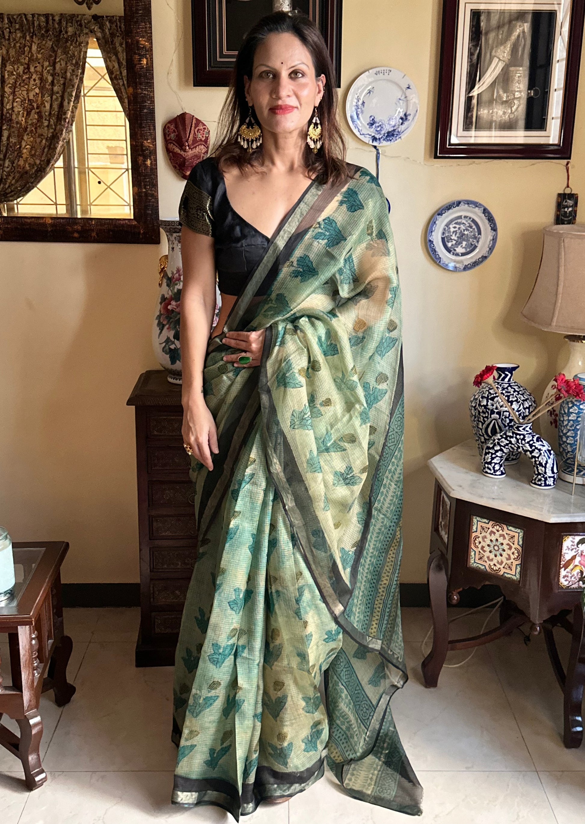 Natural Hand Dyed Kota Silk - Raahini