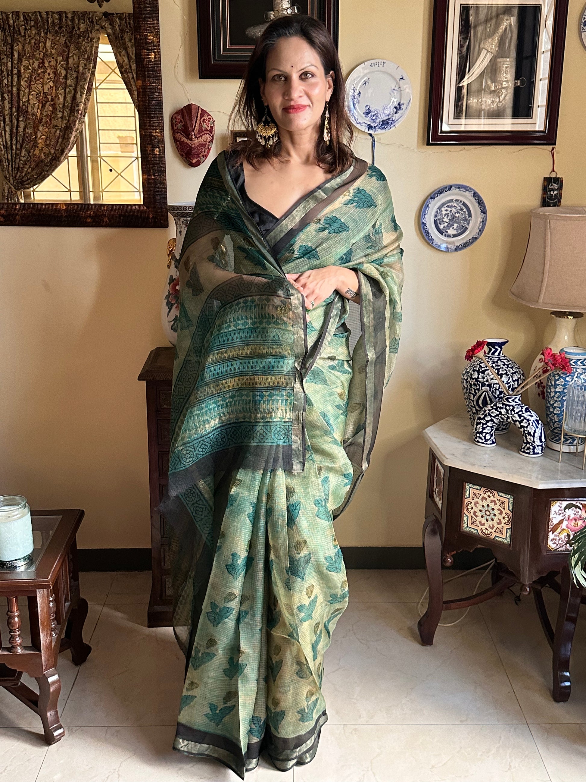 Natural Hand Dyed Kota Silk - Raahini