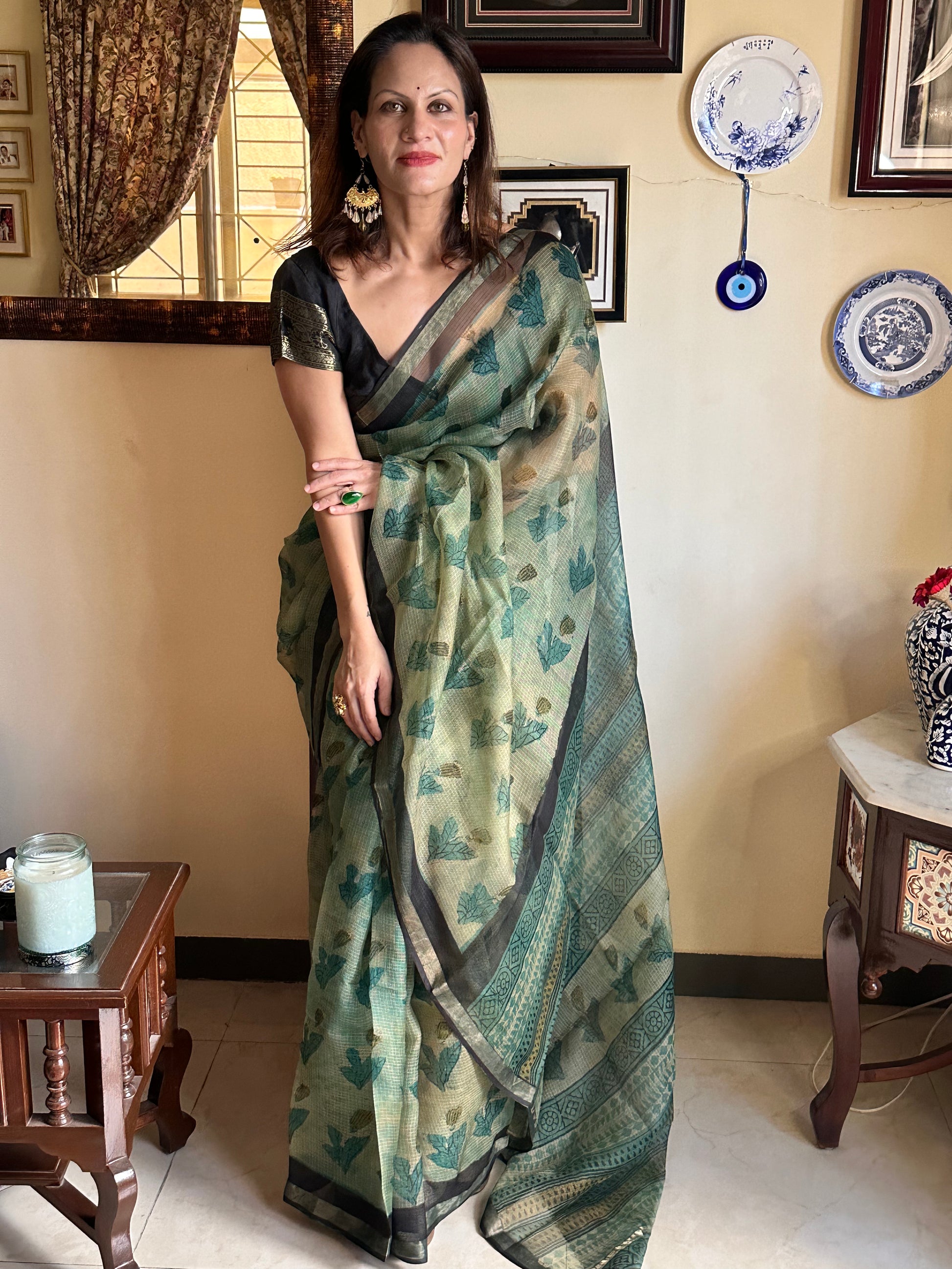 Natural Hand Dyed Kota Silk - Raahini