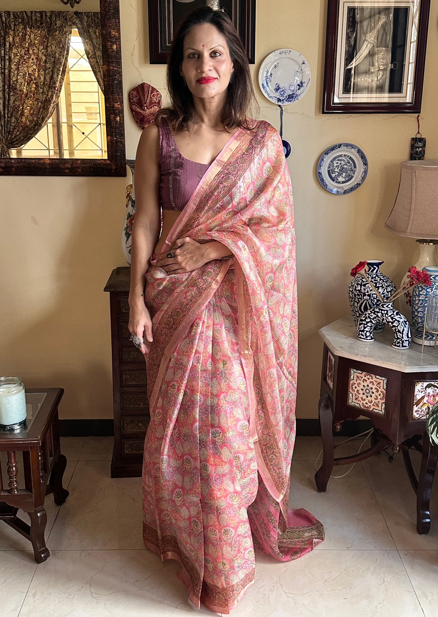 Natural Hand Dyed Kota Silk - Raahini