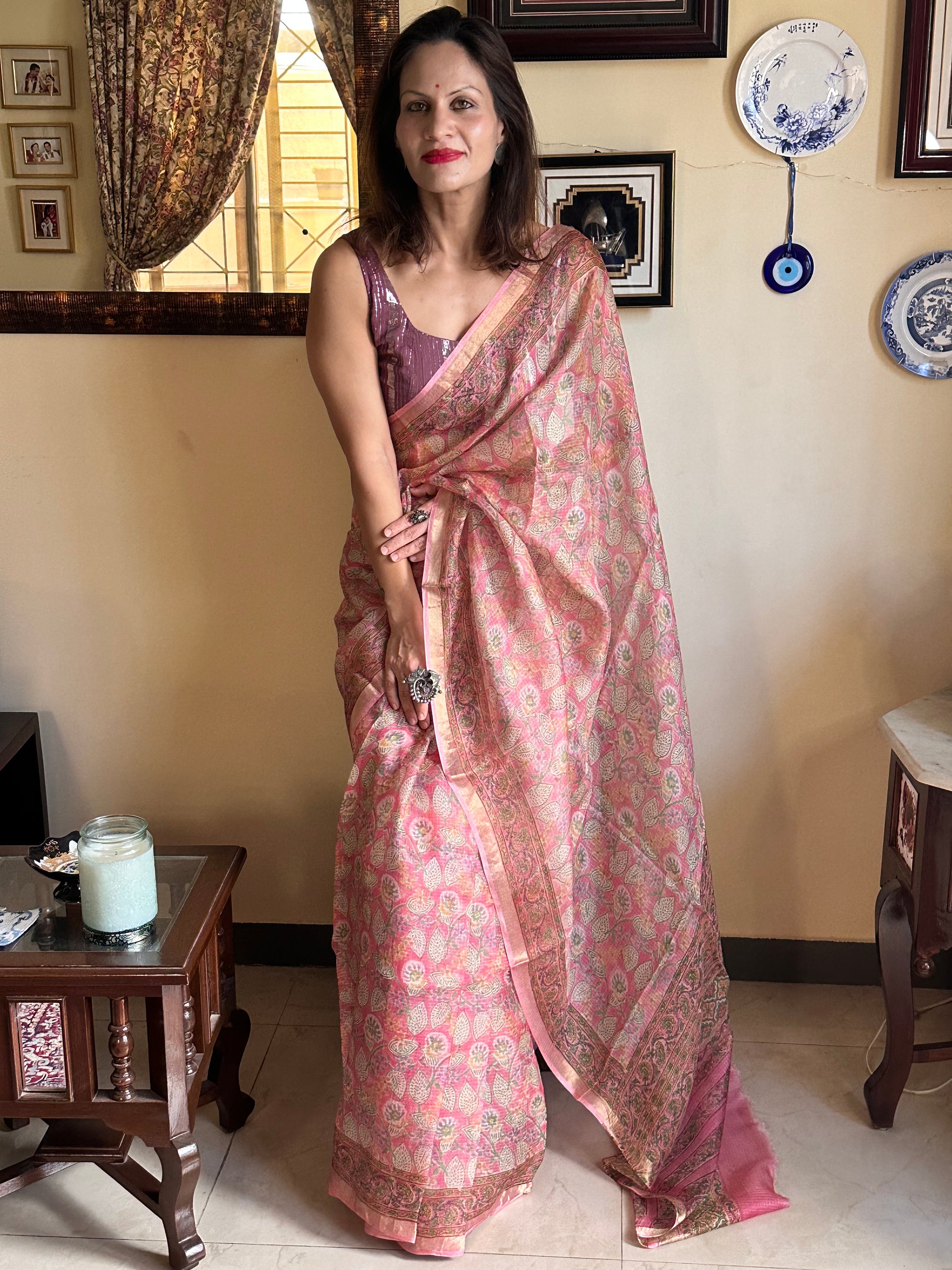 Natural Hand Dyed Kota Silk - Raahini