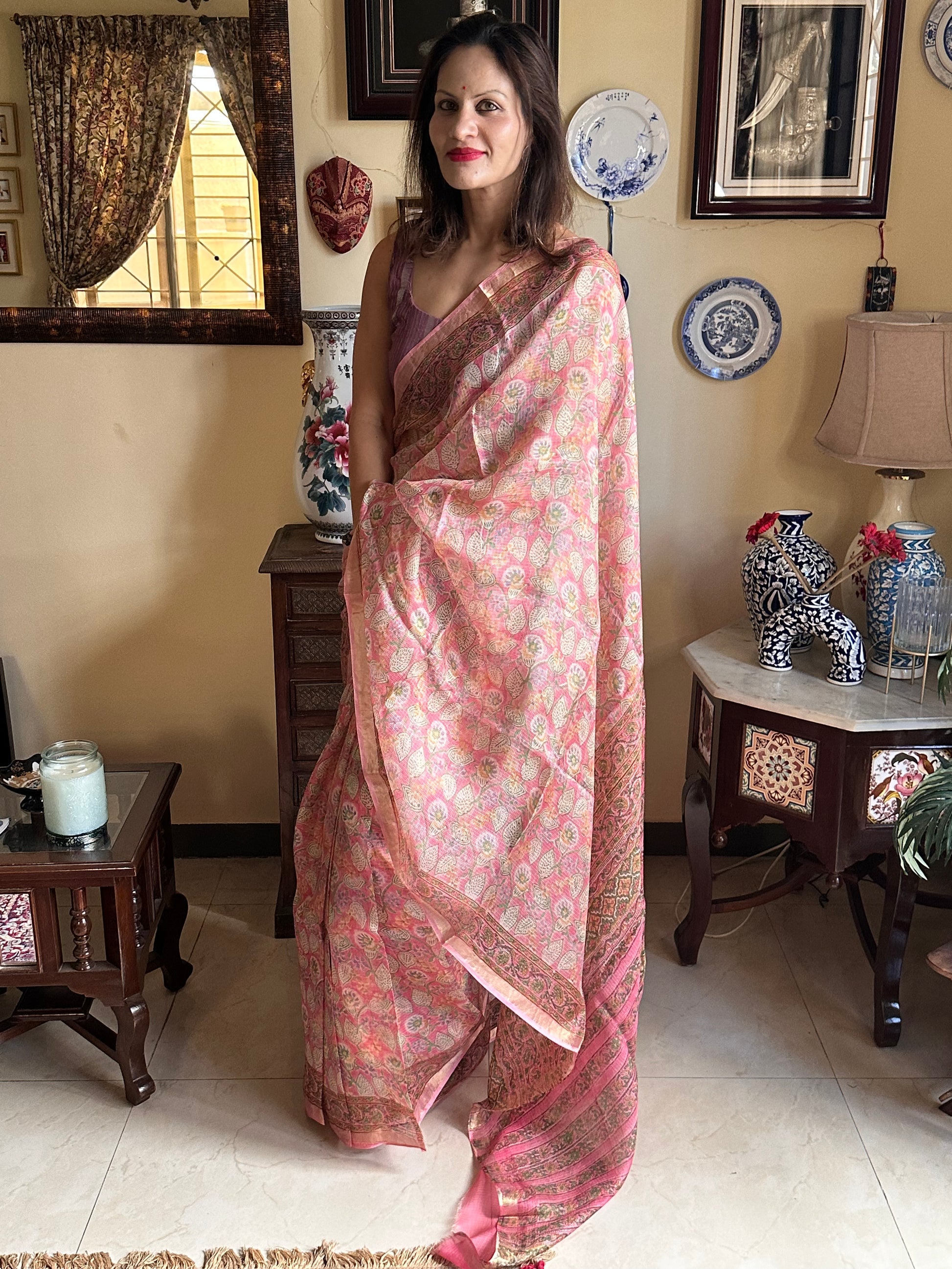 Natural Hand Dyed Kota Silk - Raahini