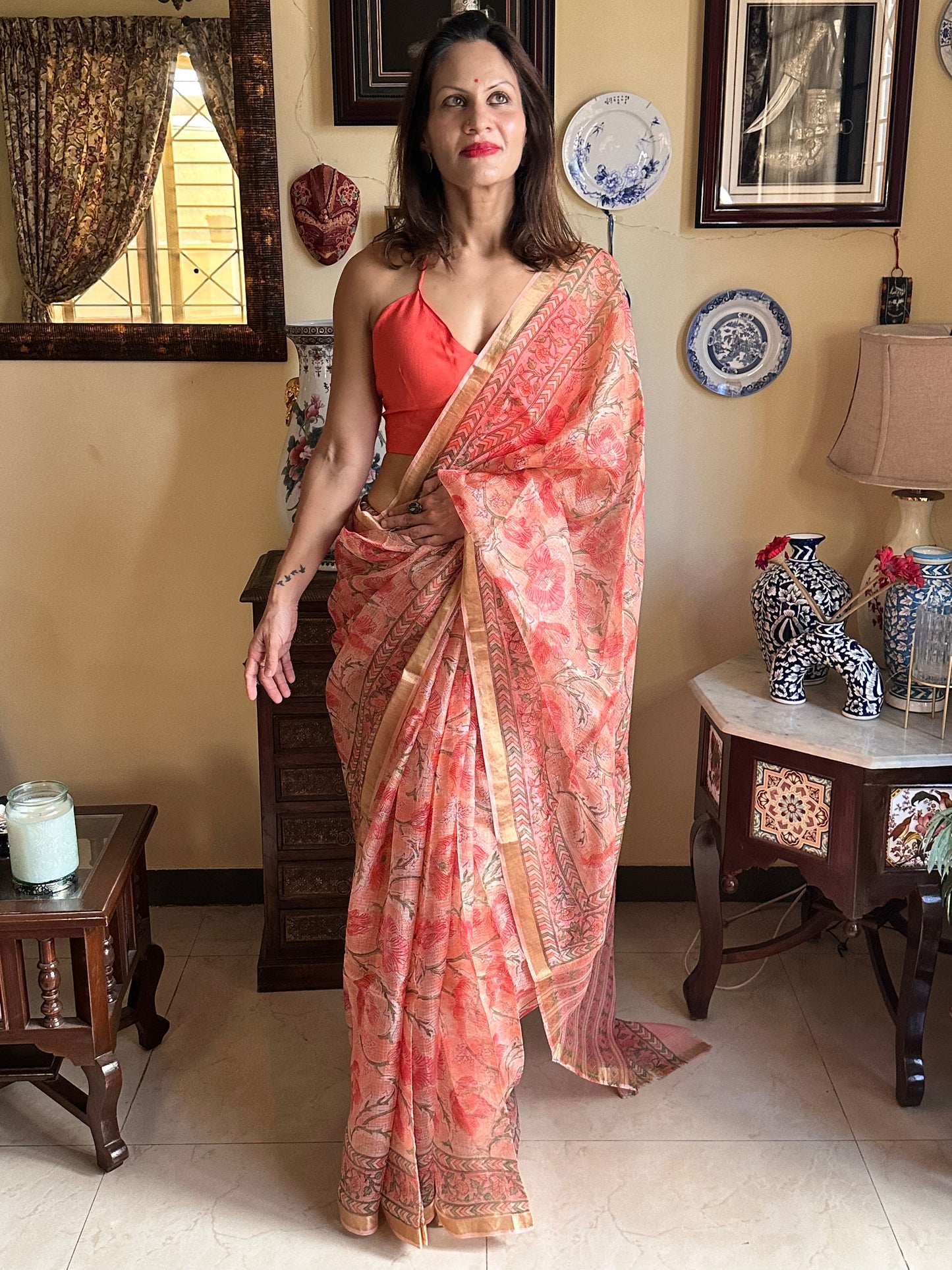 Natural Hand Dyed Kota Silk - Raahini